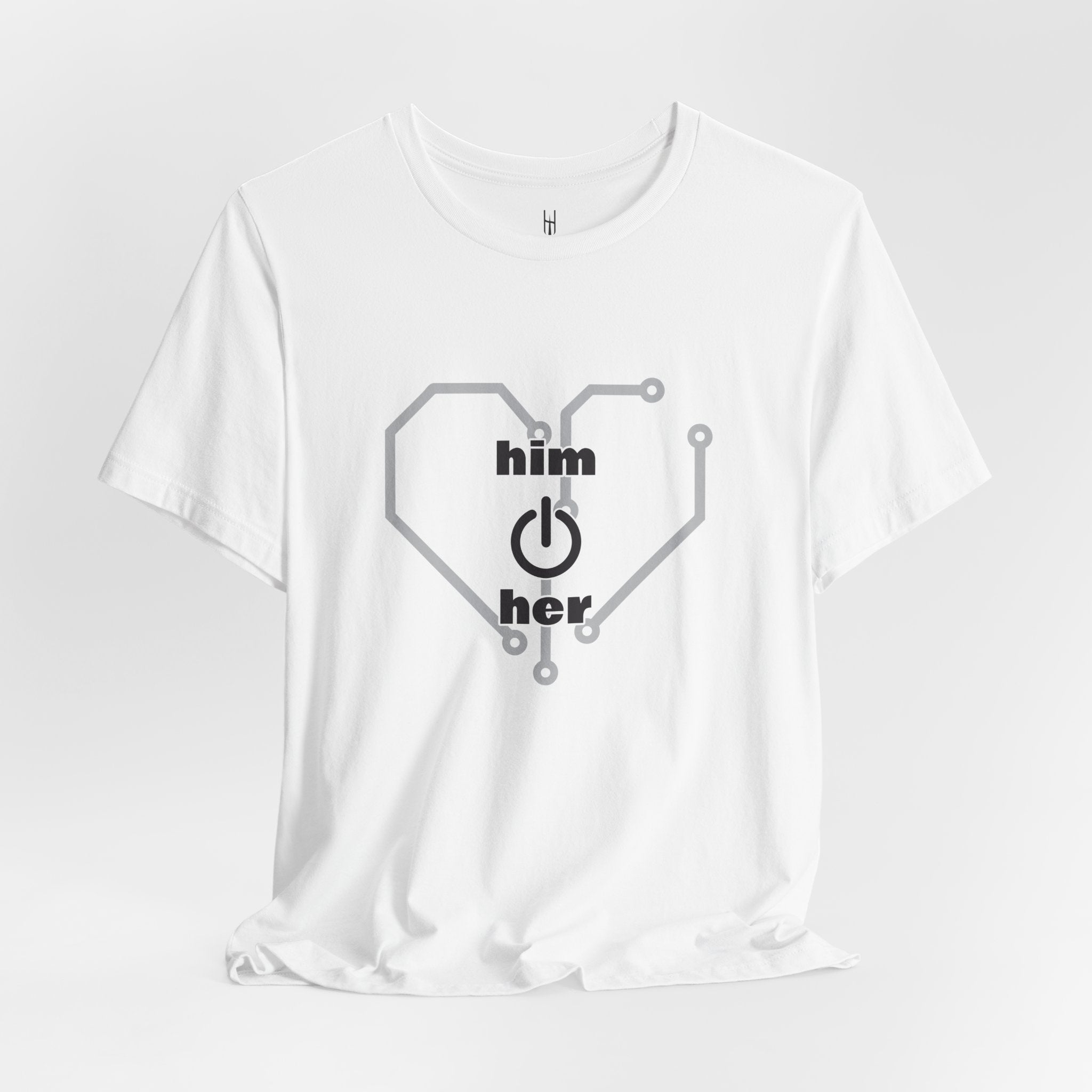 The Human Circuit: "Him & Her" Premium Couple Tee