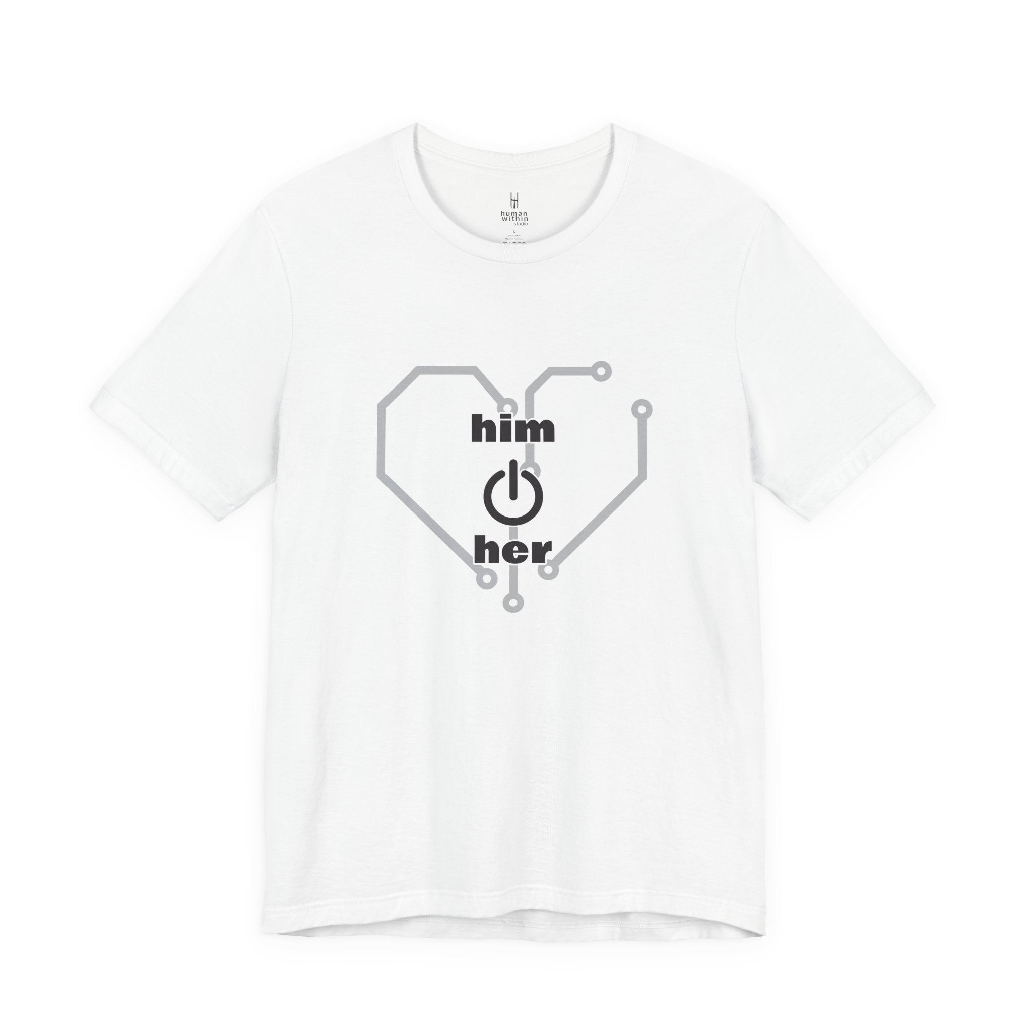 The Human Circuit: "Him & Her" Premium Couple Tee