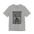 The Midnight Gaze: Black Cat in the Blinds Double-Sided Tee