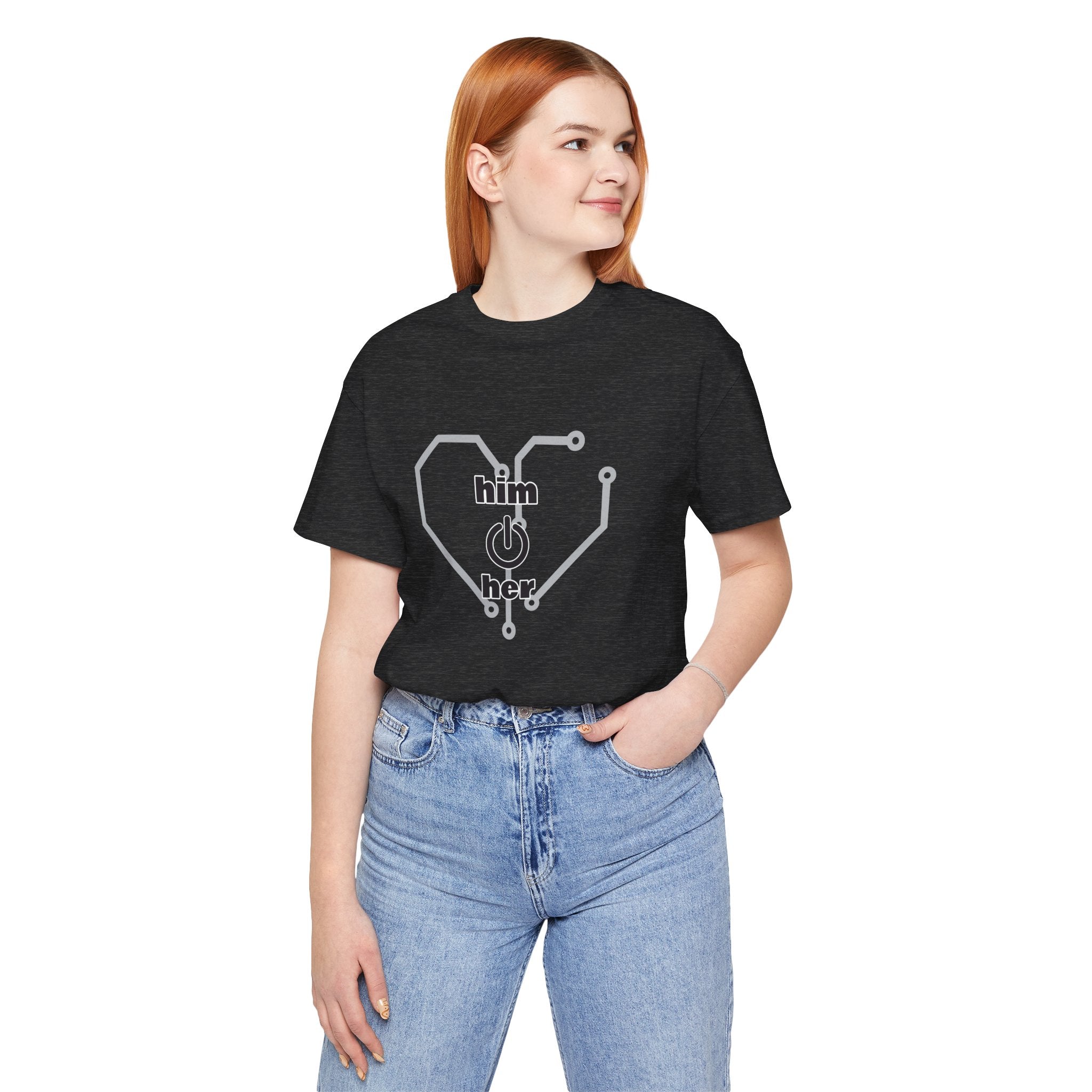 The Human Circuit: "Him & Her" Premium Couple Tee
