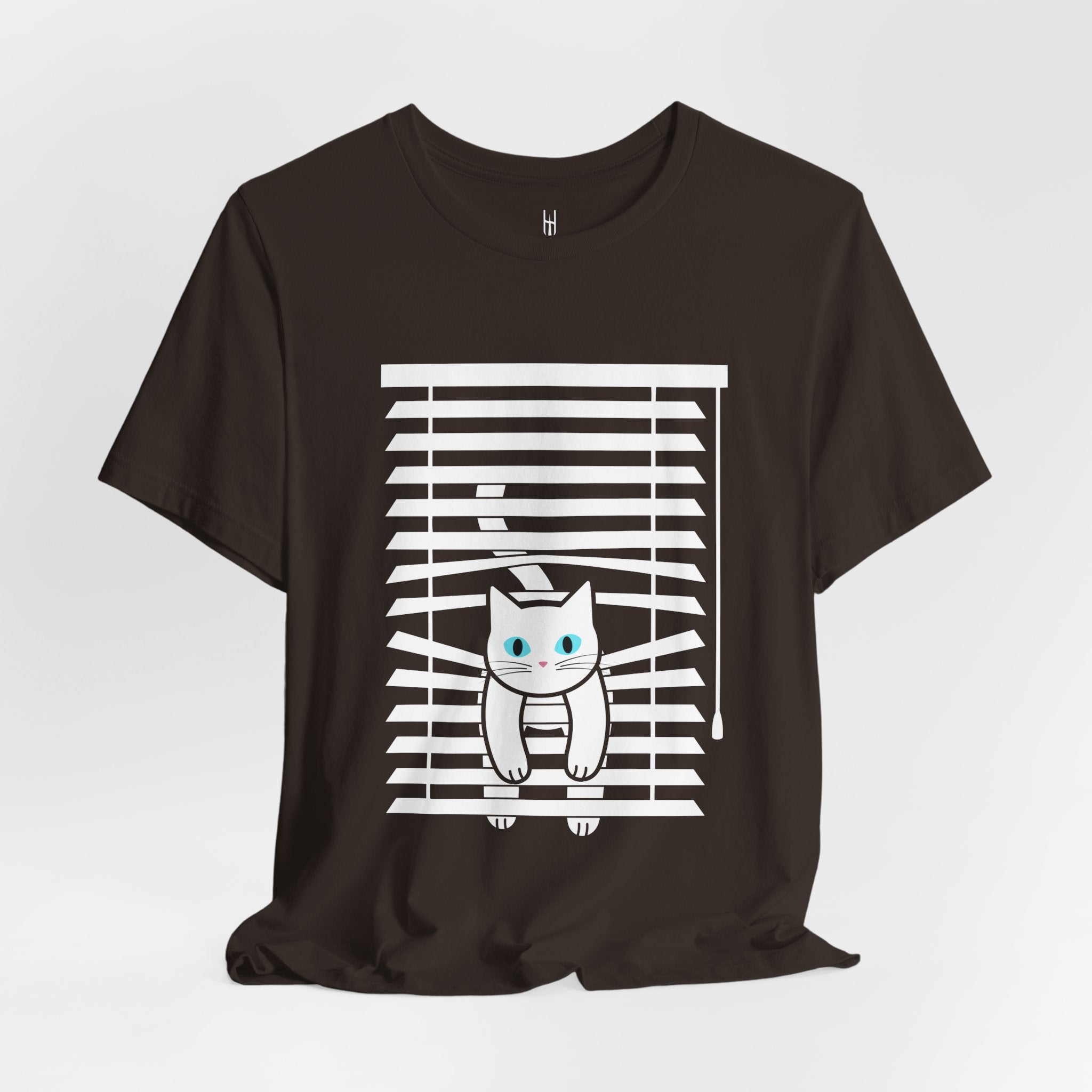 The Midnight Gaze: Cat in the Blinds Double-Sided Tee