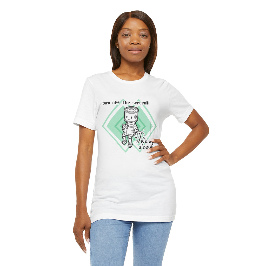 The Analog Observer: "Pick Up a Book" Robot Tee