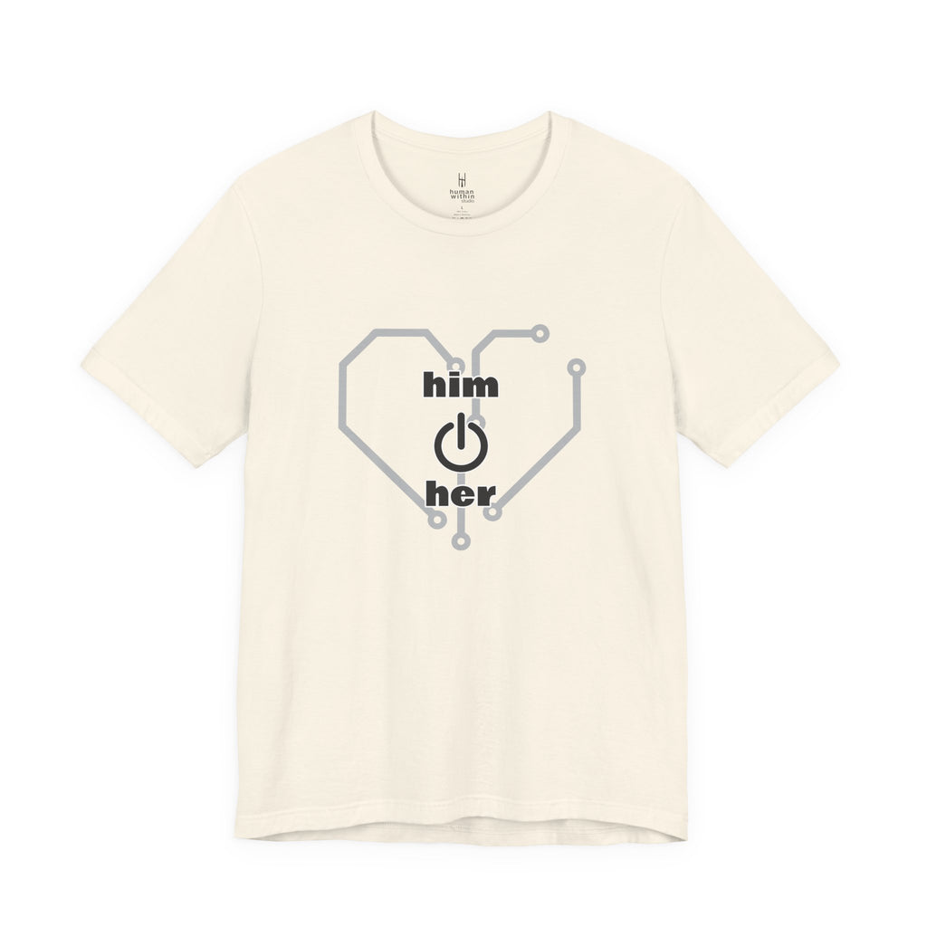 The Human Circuit: "Him & Her" Premium Couple Tee