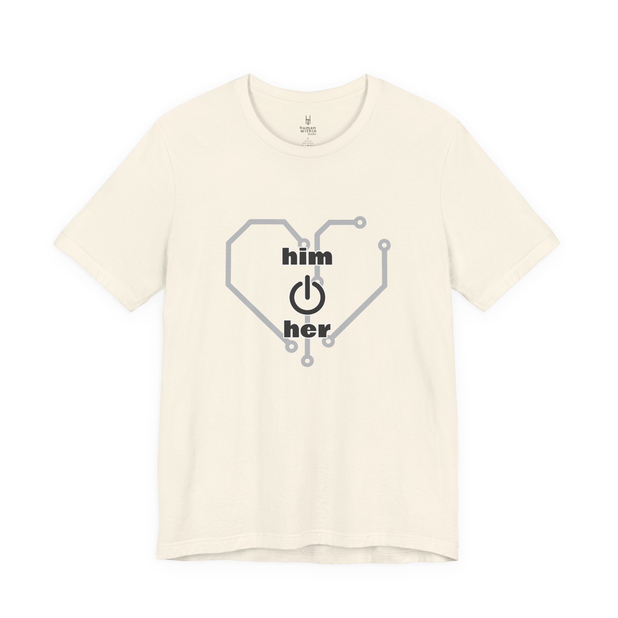 The Human Circuit: "Him & Her" Premium Couple Tee