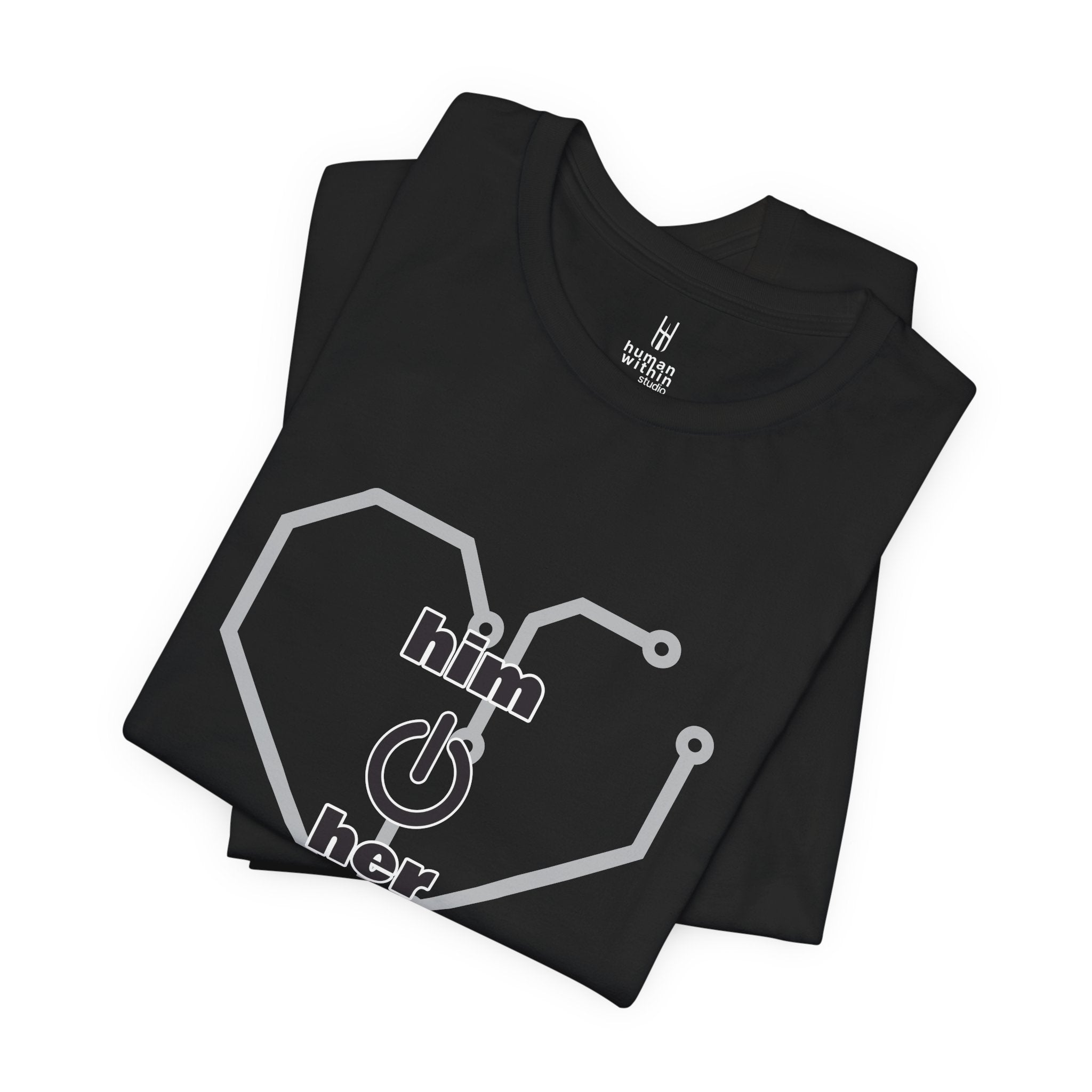 The Human Circuit: "Him & Her" Premium Couple Tee
