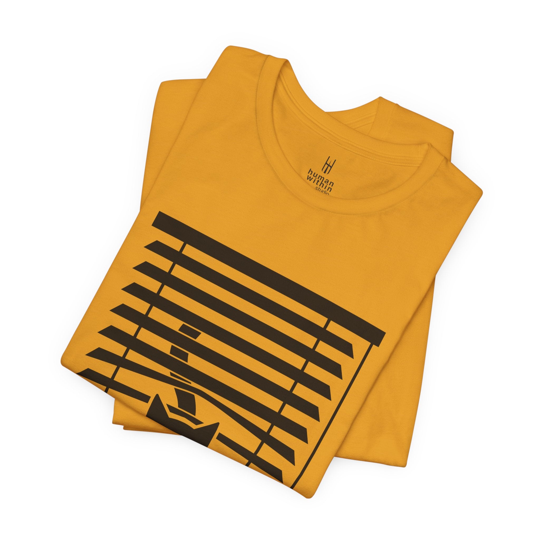 The Midnight Gaze: Black Cat in the Blinds Double-Sided Tee