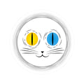 The Odd-Eyed Muse: Minimalist Vinyl Decal