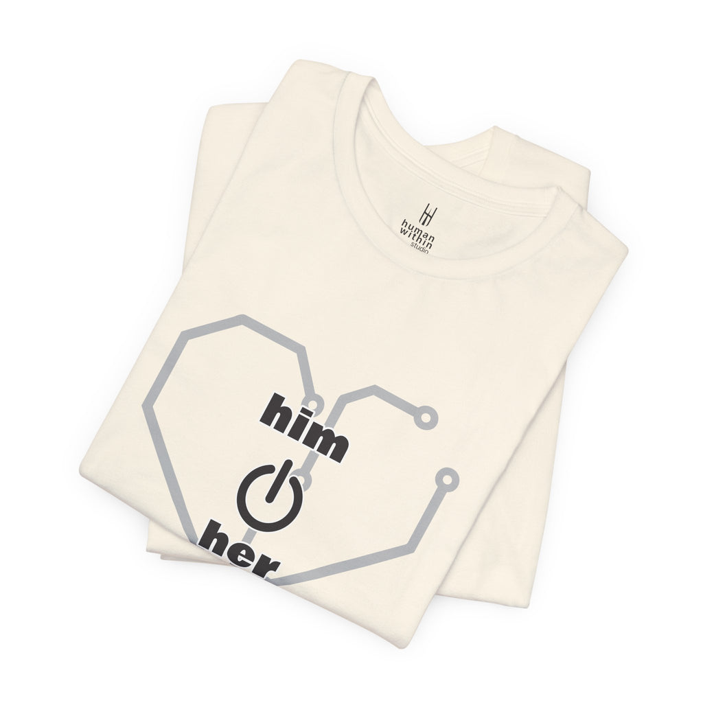 The Human Circuit: "Him & Her" Premium Couple Tee