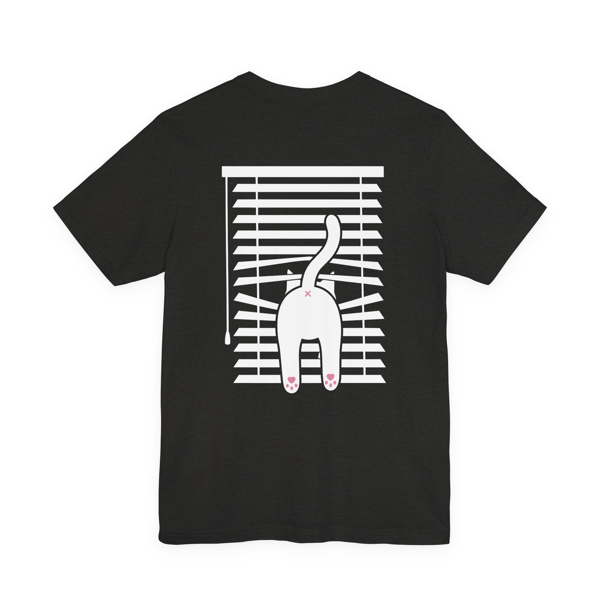 The Midnight Gaze: Cat in the Blinds Double-Sided Tee