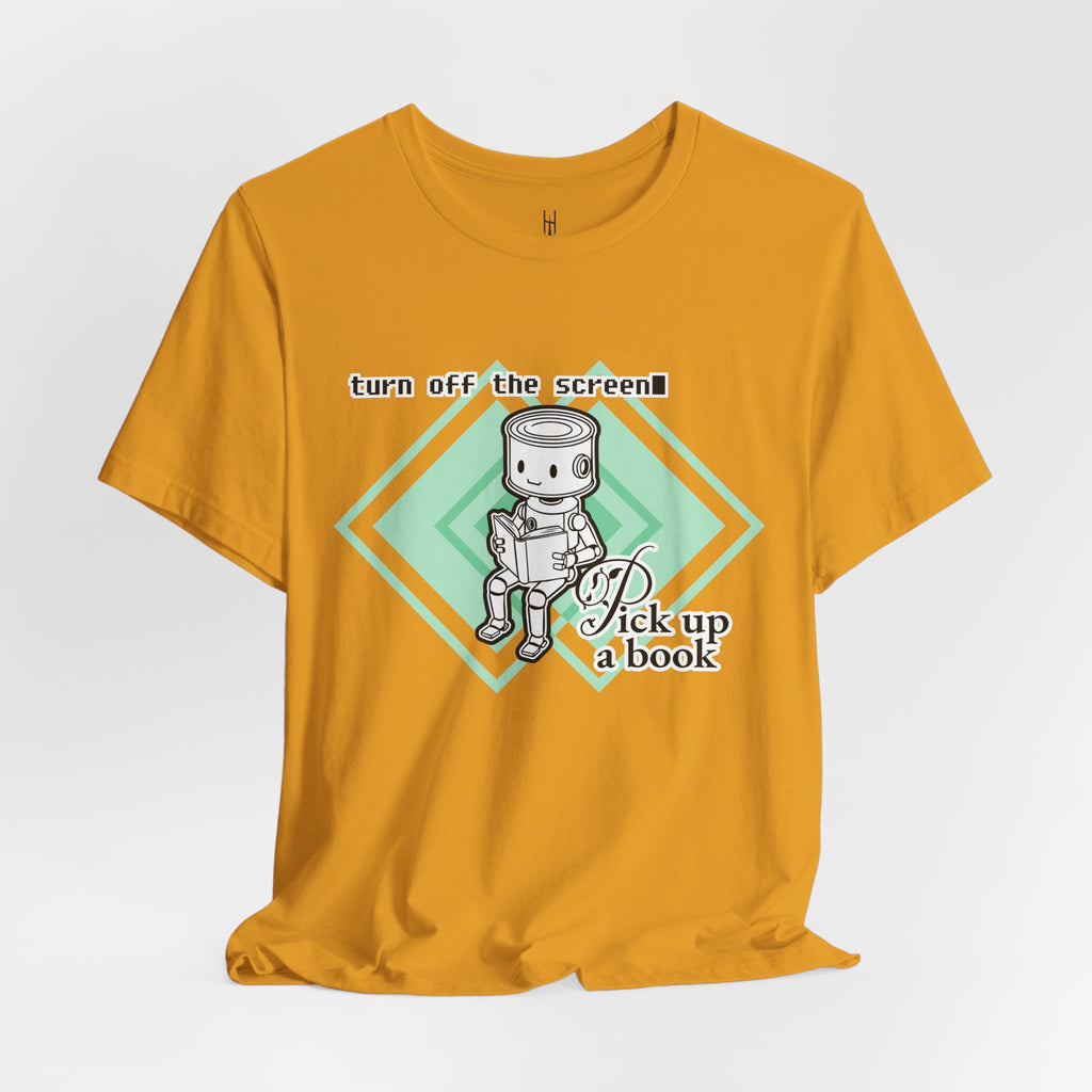 The Analog Observer: "Pick Up a Book" Robot Tee