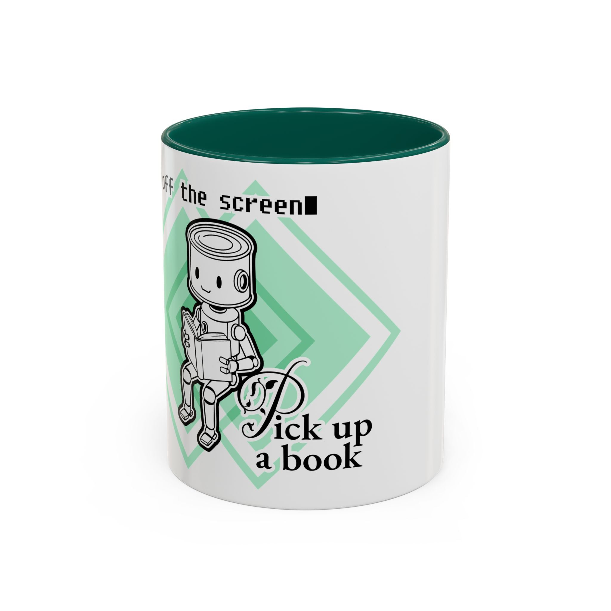 The Analog Observer: "Pick Up a Book" Accent Mug