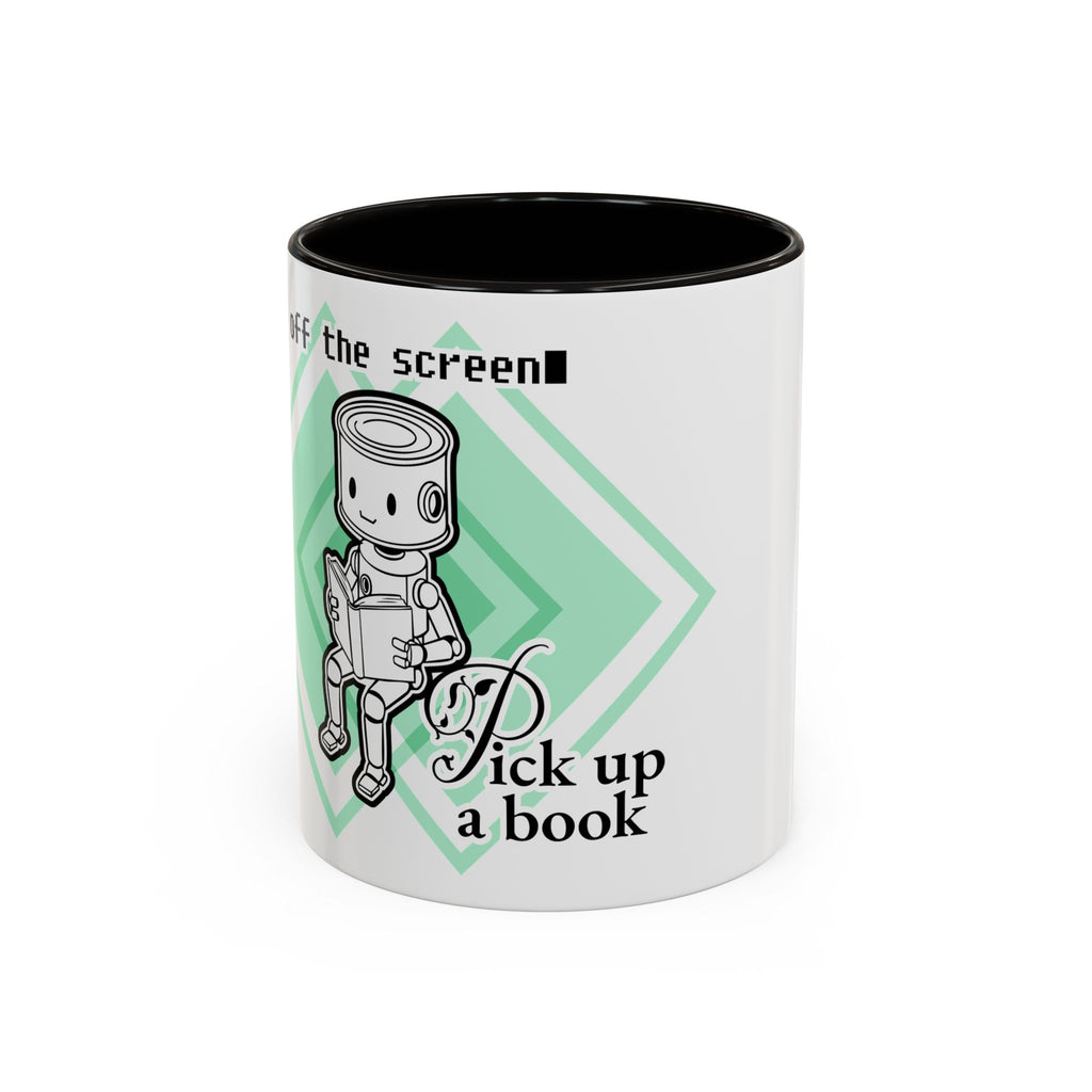 The Analog Observer: "Pick Up a Book" Accent Mug