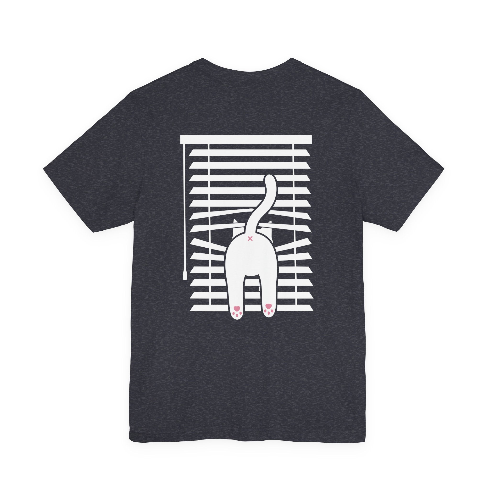 The Midnight Gaze: Cat in the Blinds Double-Sided Tee