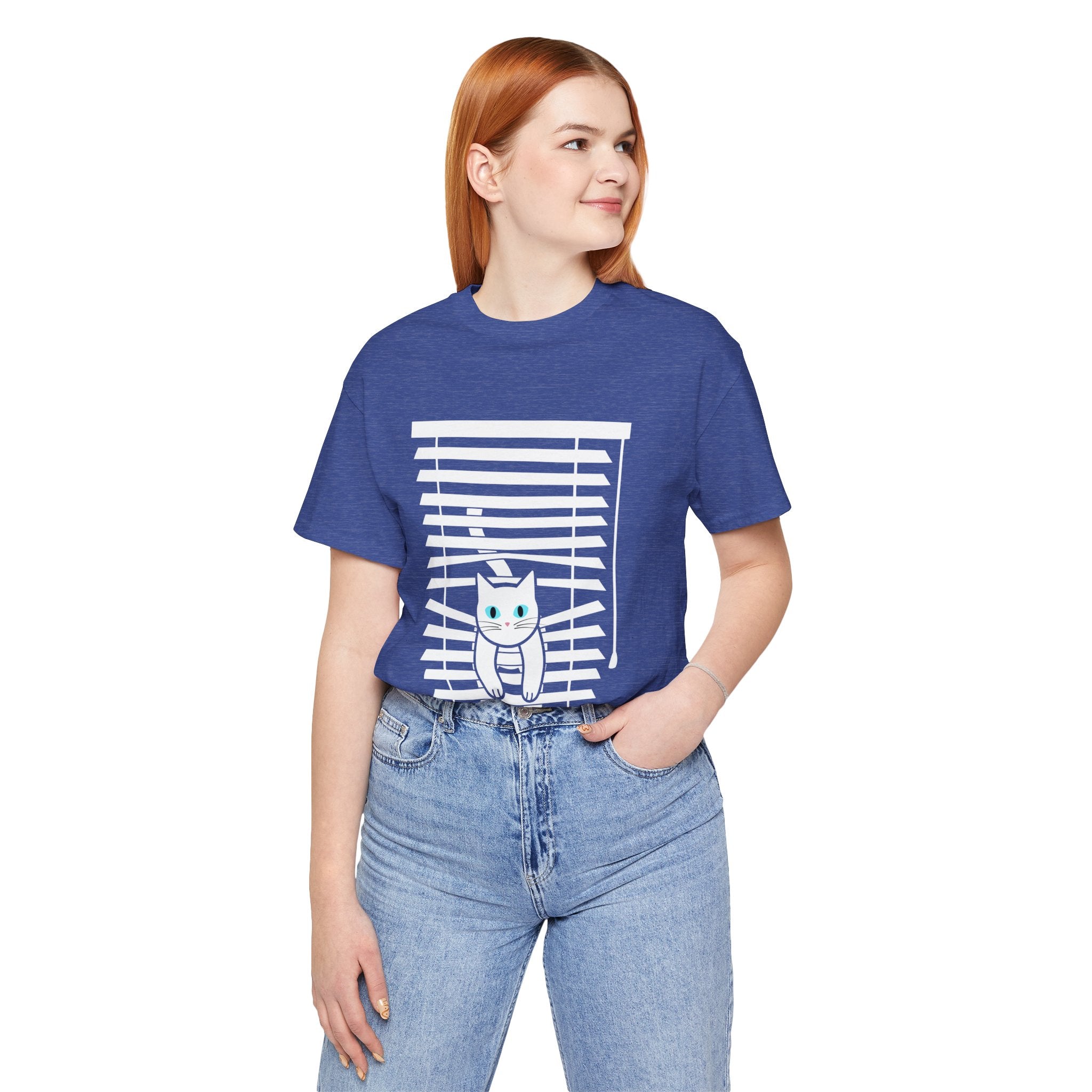 The Midnight Gaze: Cat in the Blinds Double-Sided Tee