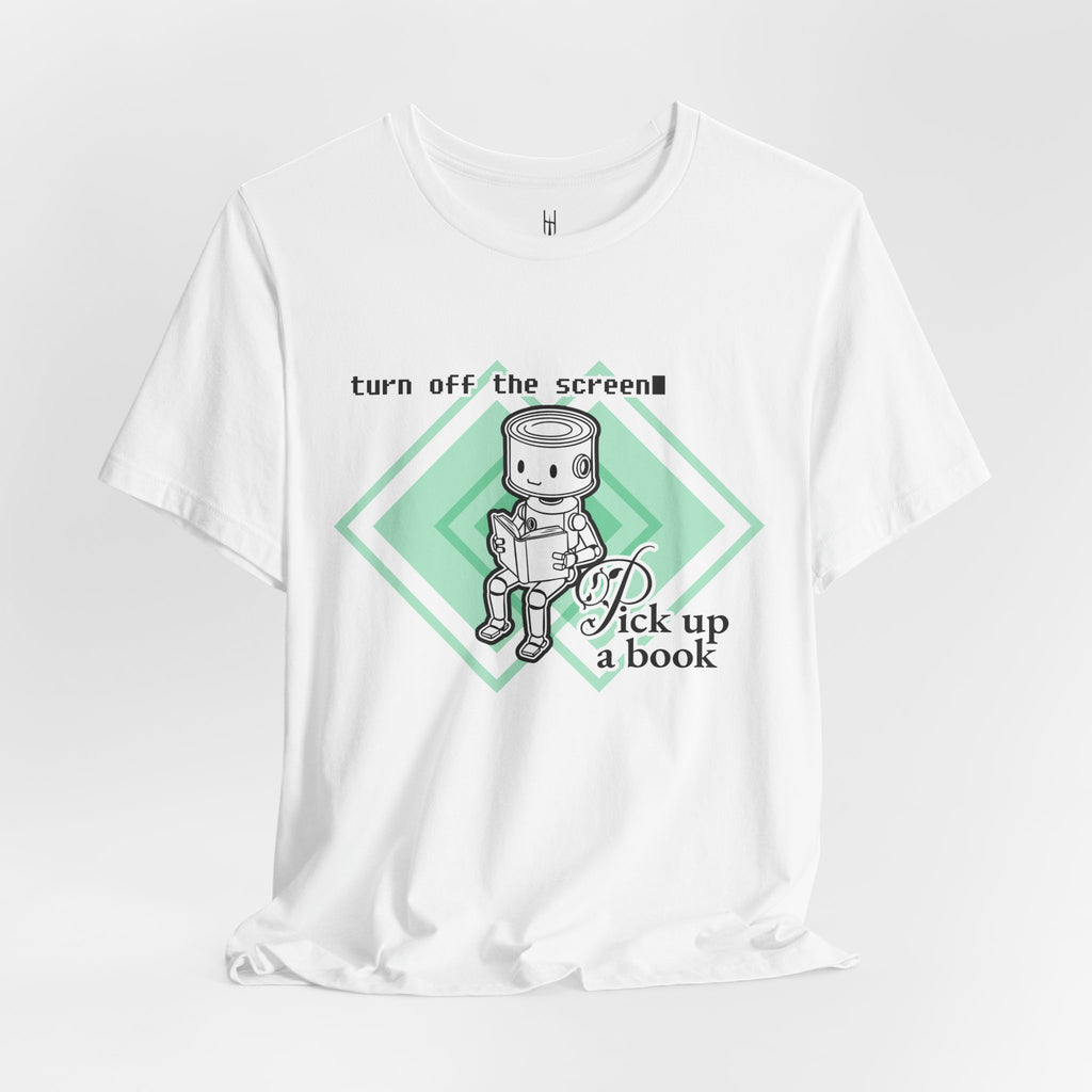 The Analog Observer: "Pick Up a Book" Robot Tee
