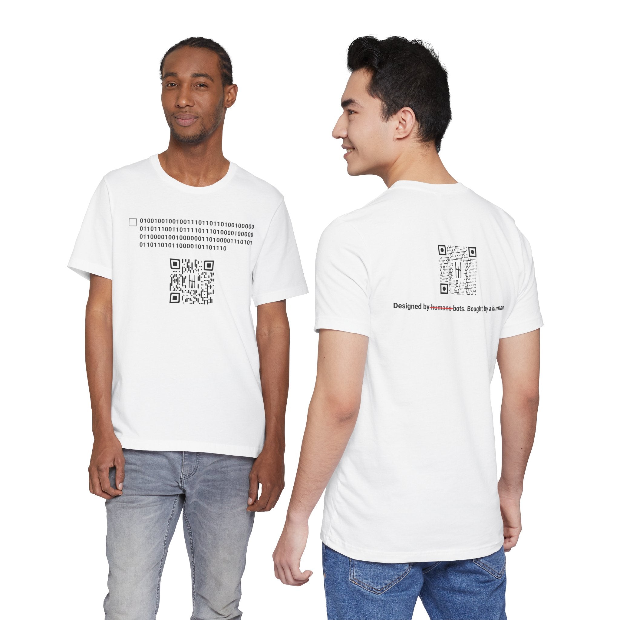 The Binary Code Tee: "I Am Not Human"