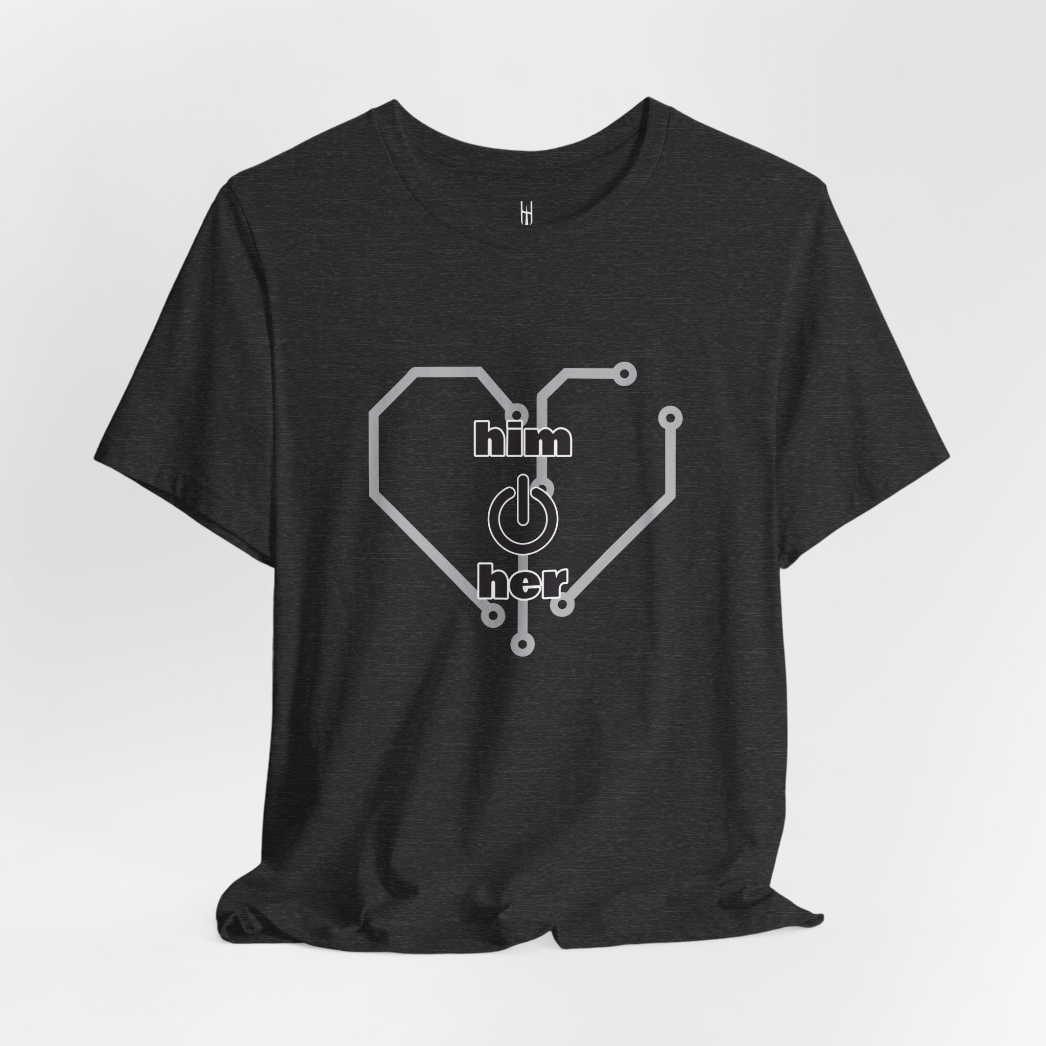 The Human Circuit: "Him & Her" Premium Couple Tee