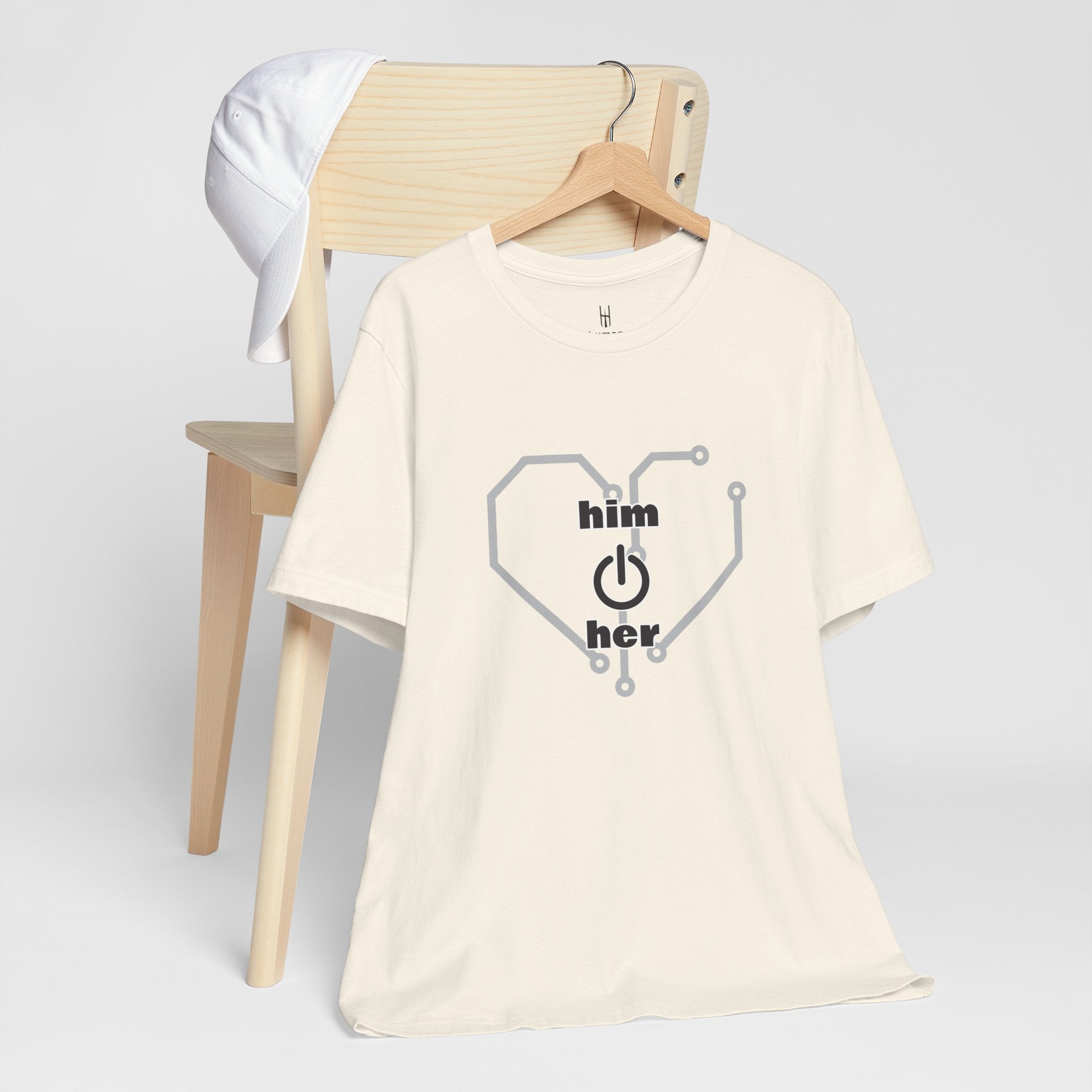 The Human Circuit: "Him & Her" Premium Couple Tee