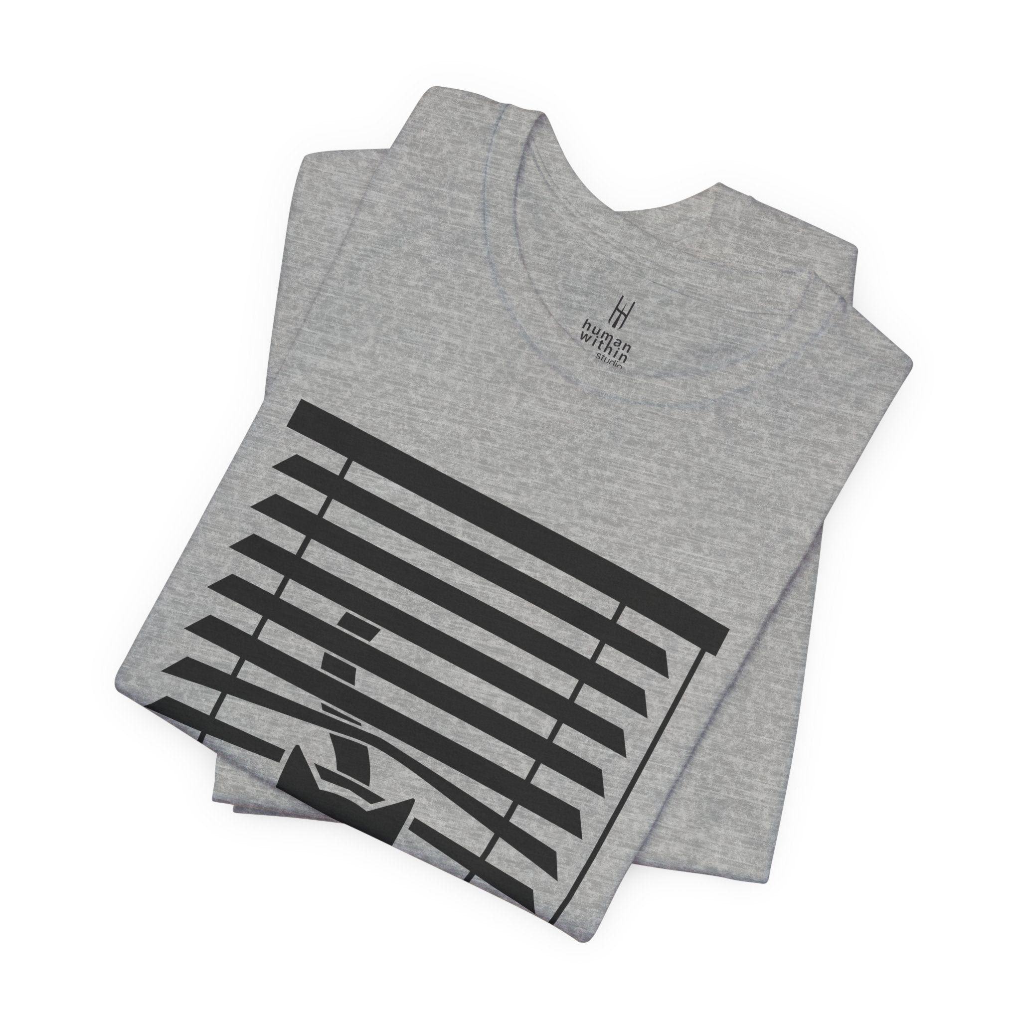 The Midnight Gaze: Black Cat in the Blinds Double-Sided Tee