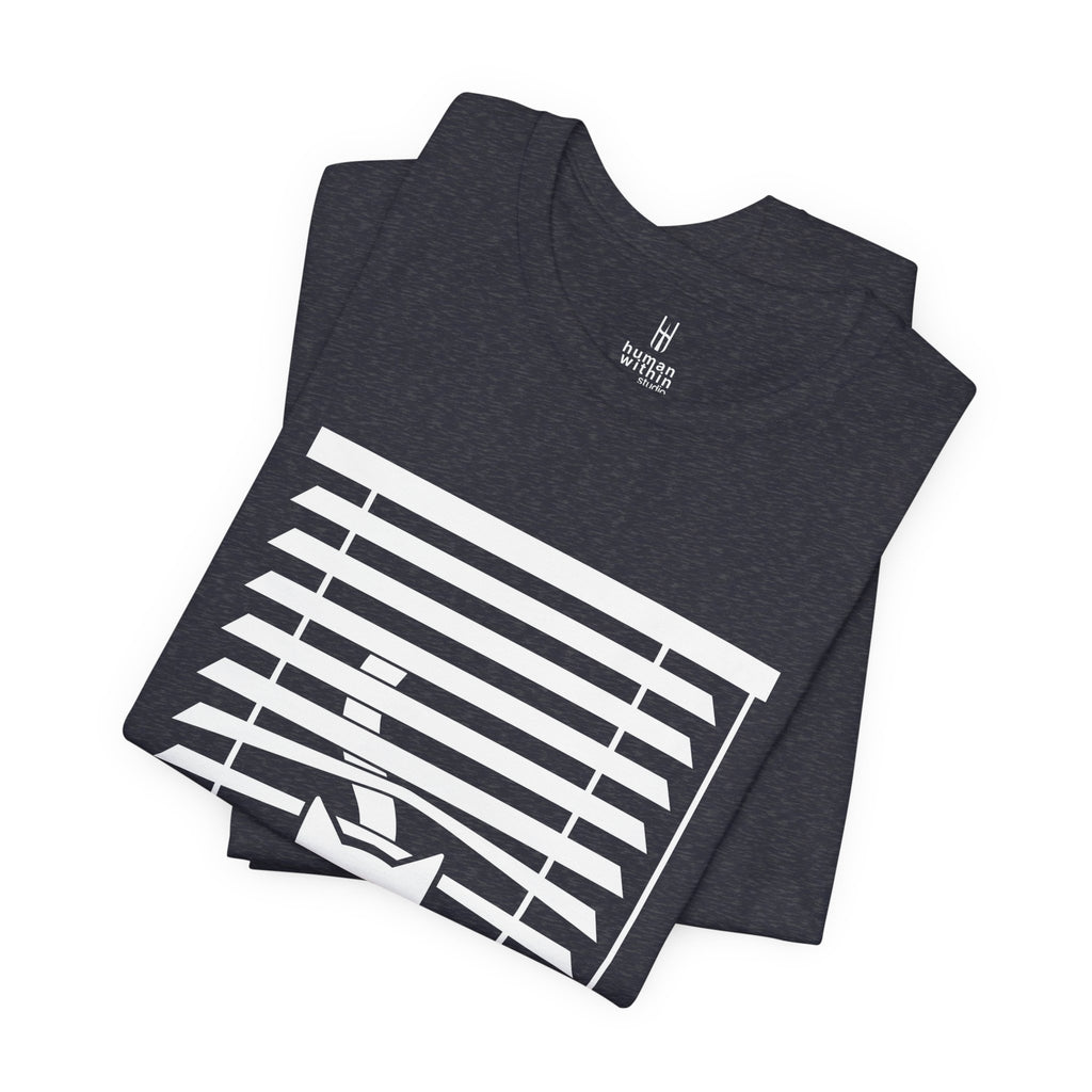 The Midnight Gaze: Cat in the Blinds Double-Sided Tee