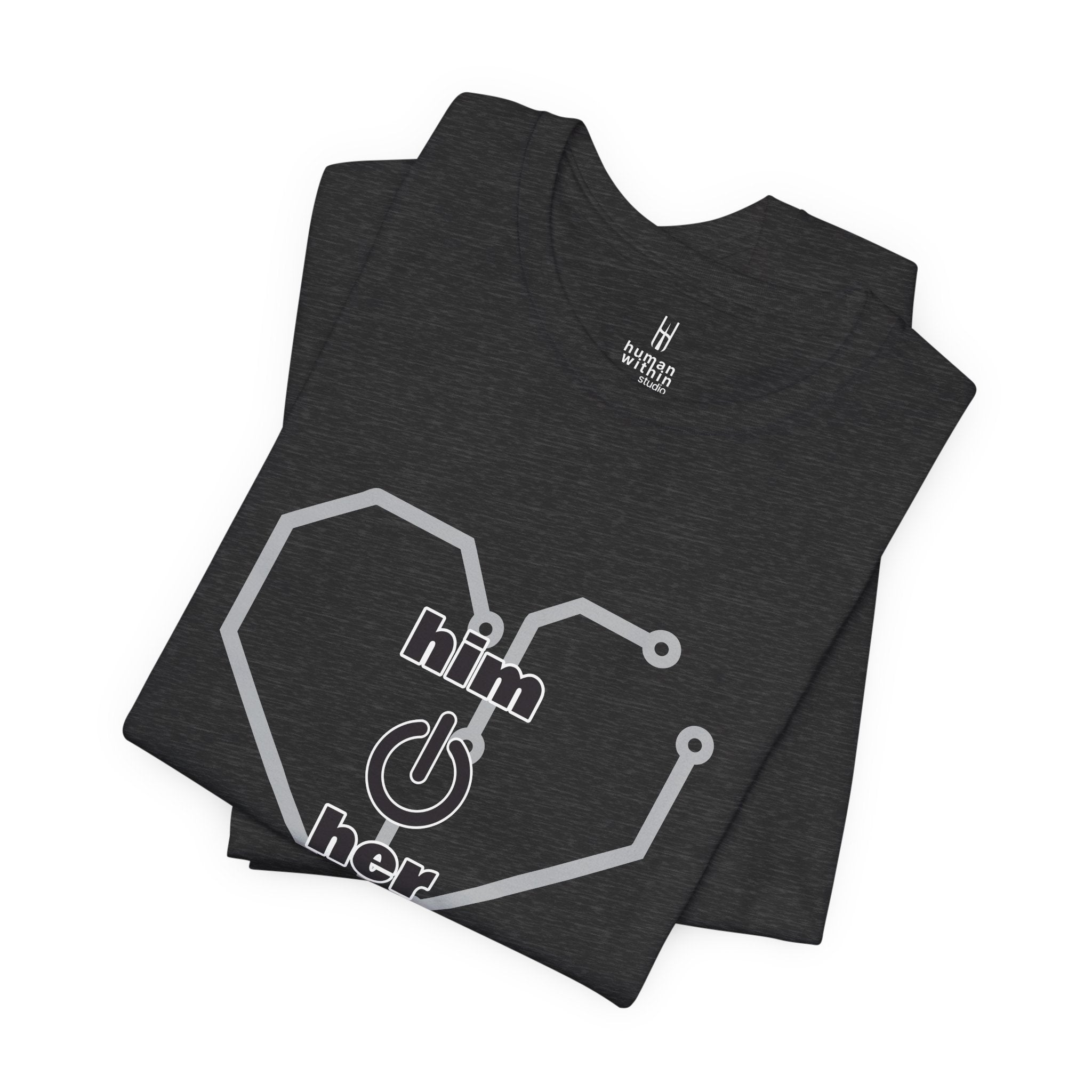 The Human Circuit: "Him & Her" Premium Couple Tee