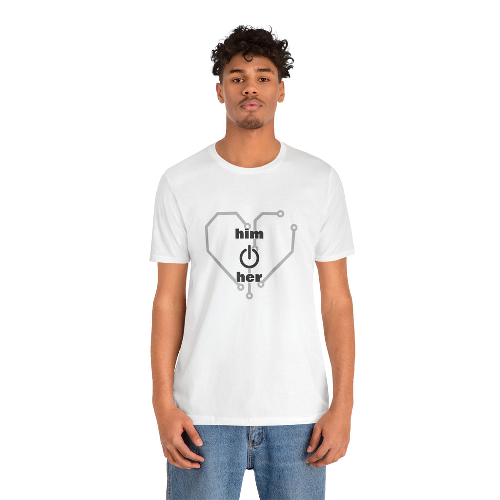 The Human Circuit: "Him & Her" Premium Couple Tee