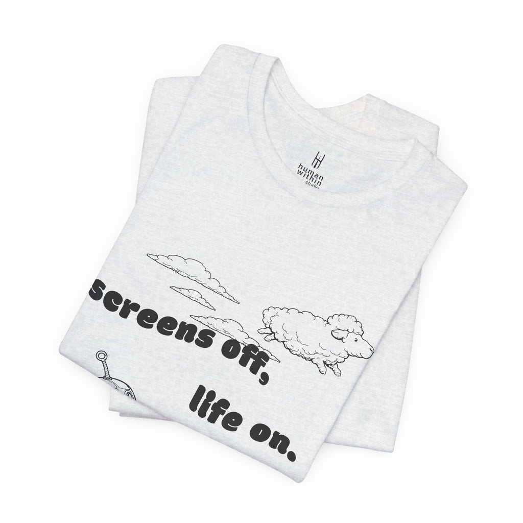 The Analog Observer: "Screens Off, Life On" Retro Tee