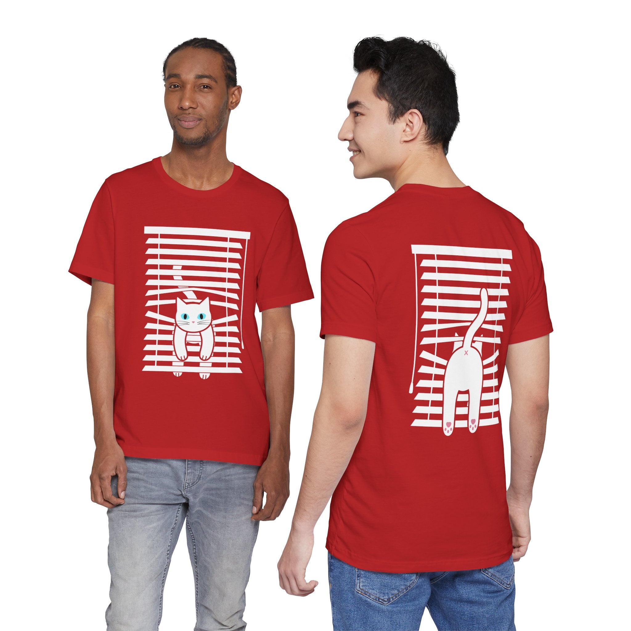The Midnight Gaze: Cat in the Blinds Double-Sided Tee