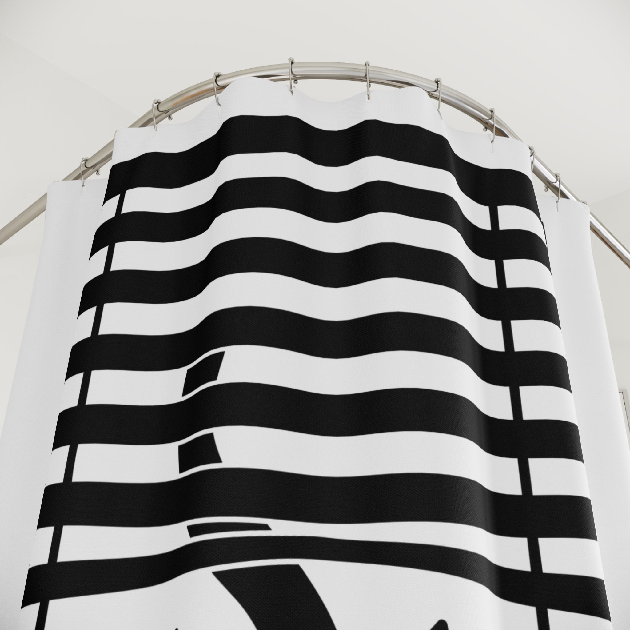 The Midnight Gaze: Cat in the Blinds Shower Curtain