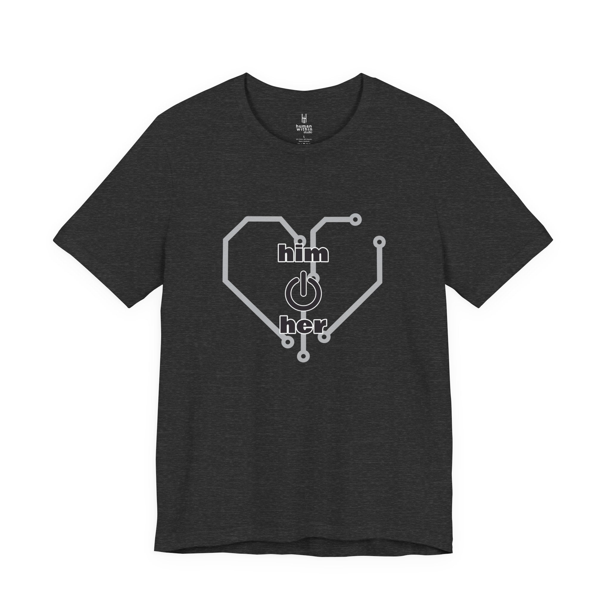 The Human Circuit: "Him & Her" Premium Couple Tee