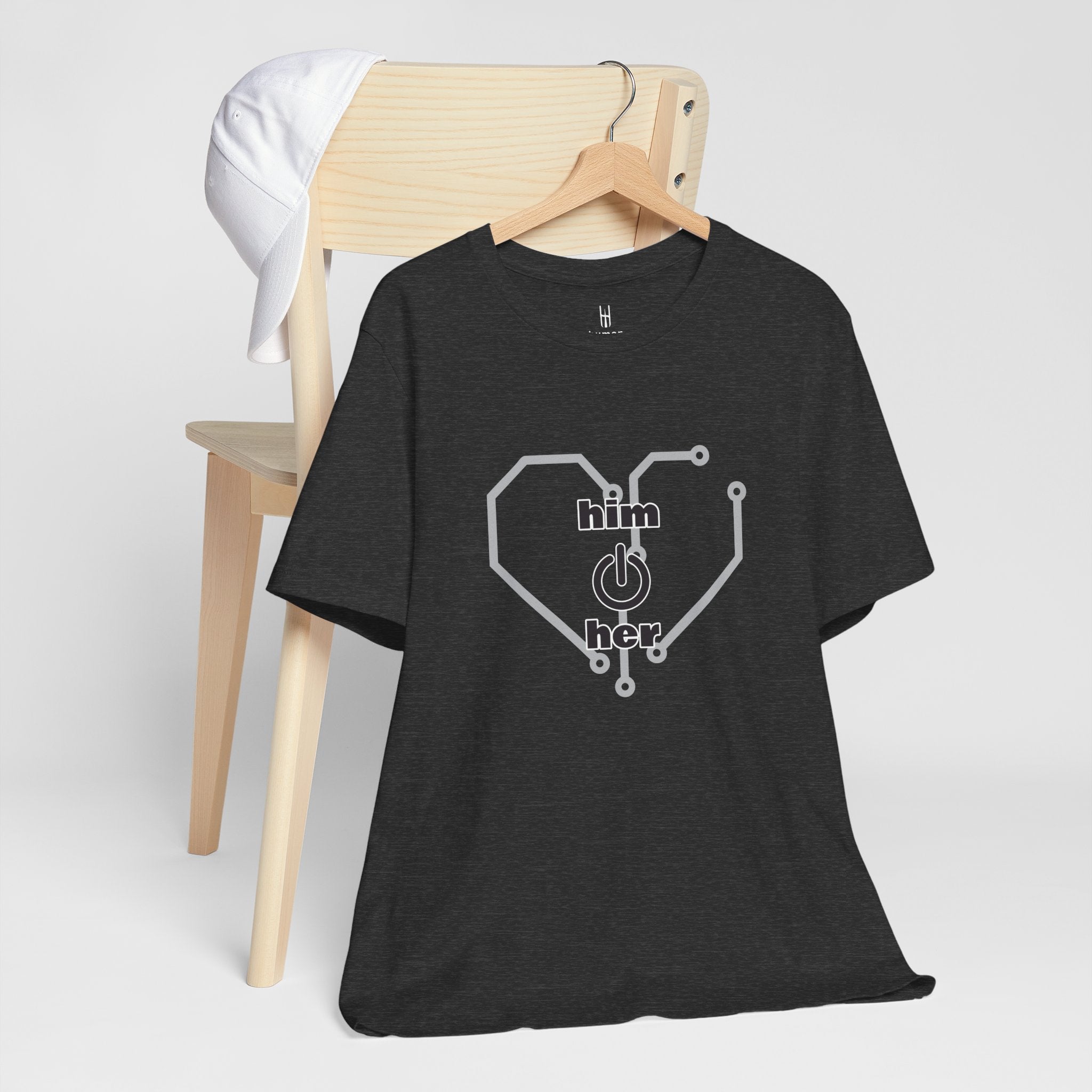 The Human Circuit: "Him & Her" Premium Couple Tee