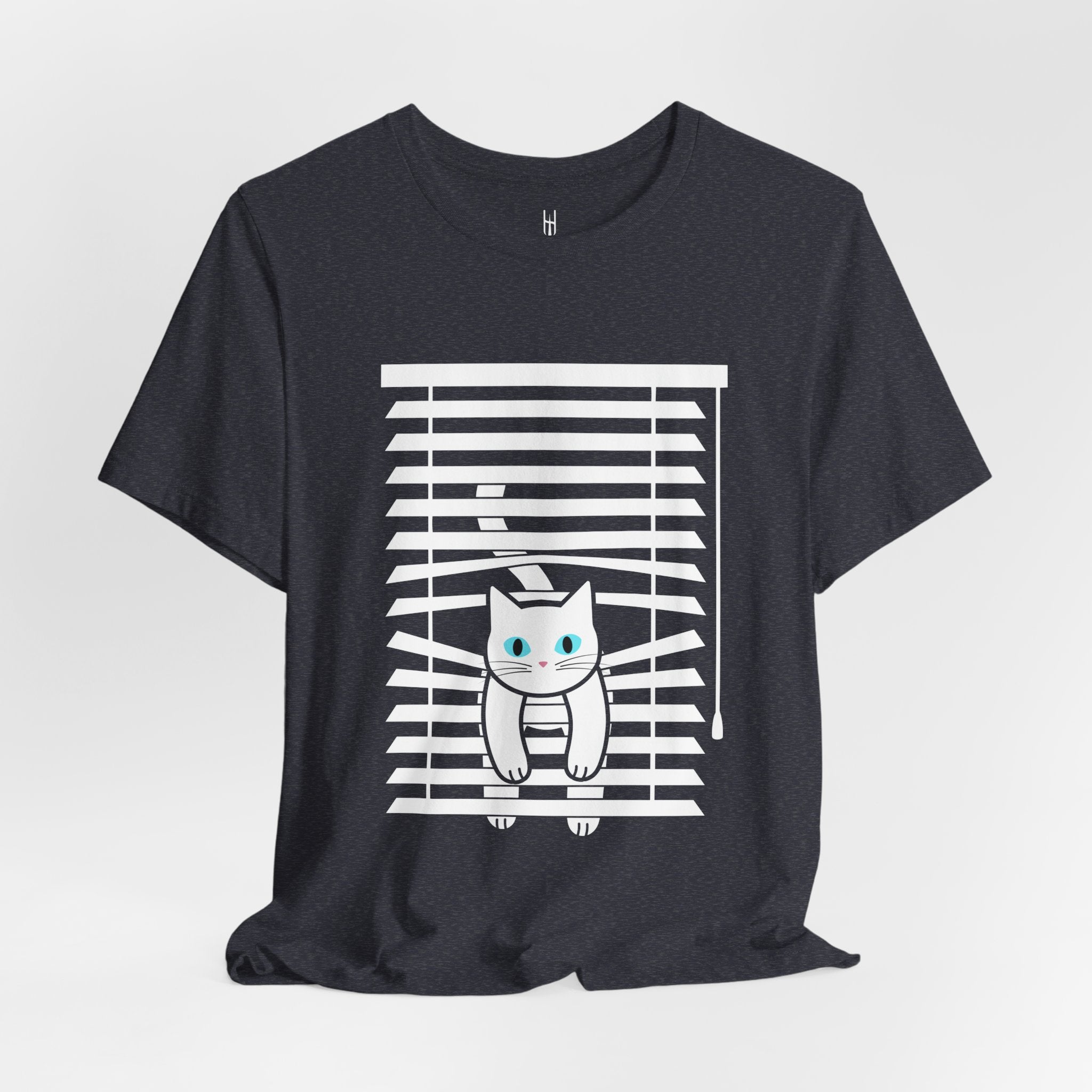 The Midnight Gaze: Cat in the Blinds Double-Sided Tee