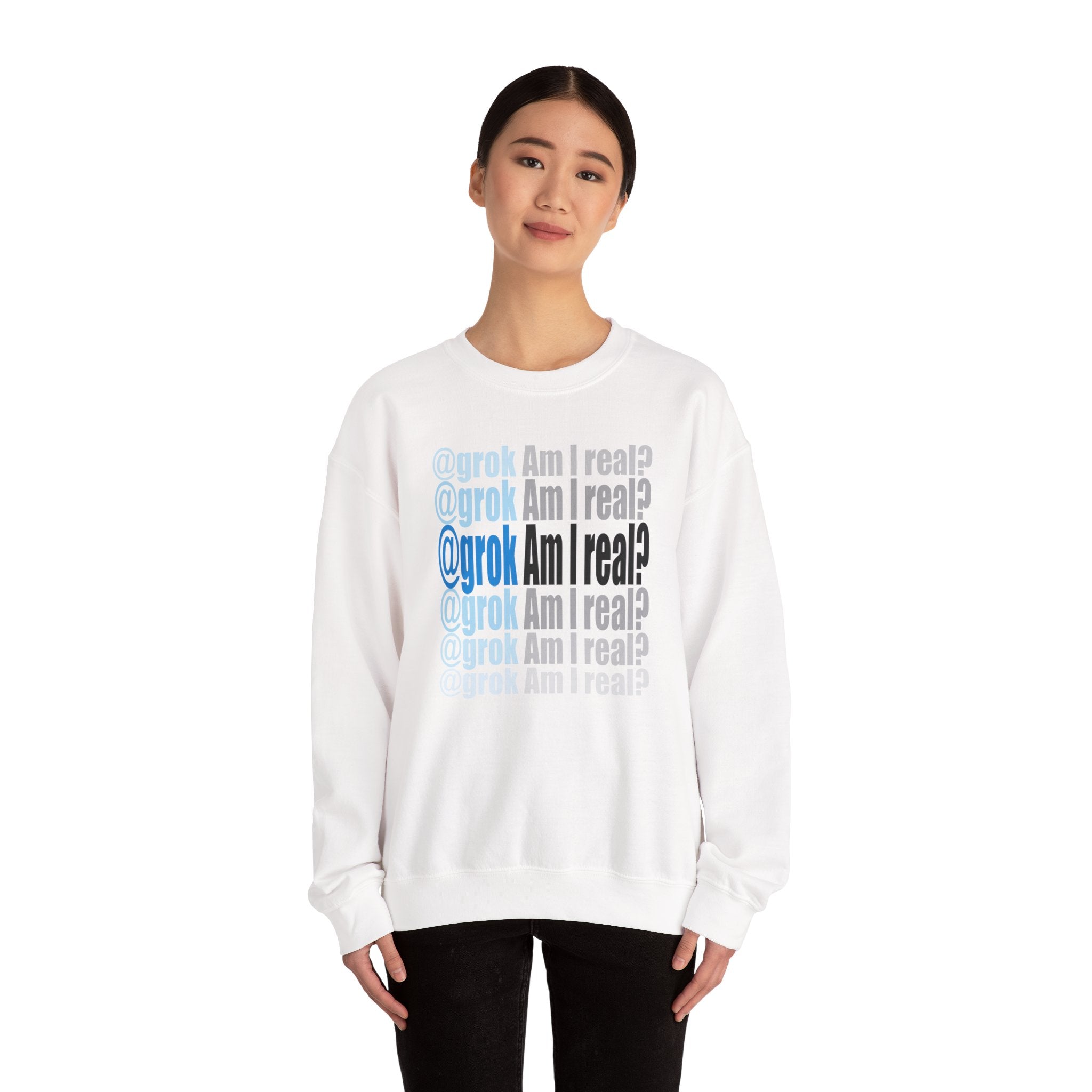 The "Am I Real?" Glitch Crewneck