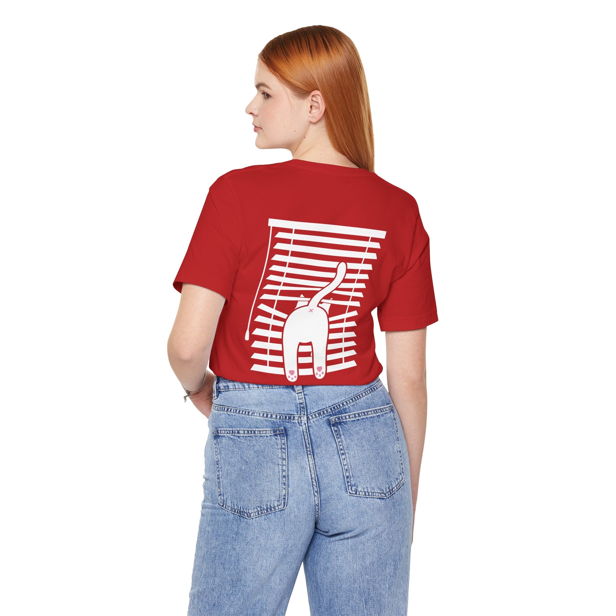 The Midnight Gaze: Cat in the Blinds Double-Sided Tee