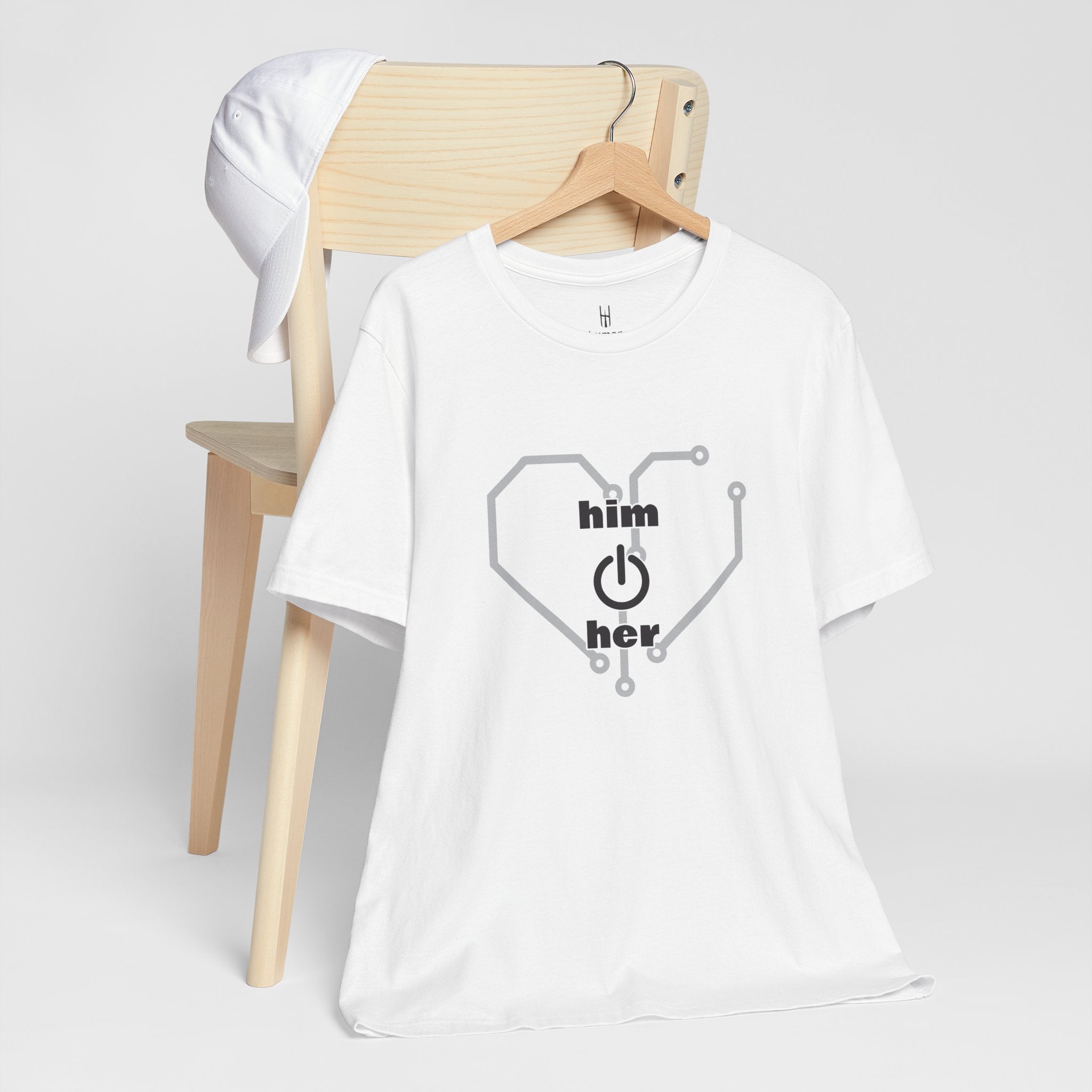 The Human Circuit: "Him & Her" Premium Couple Tee