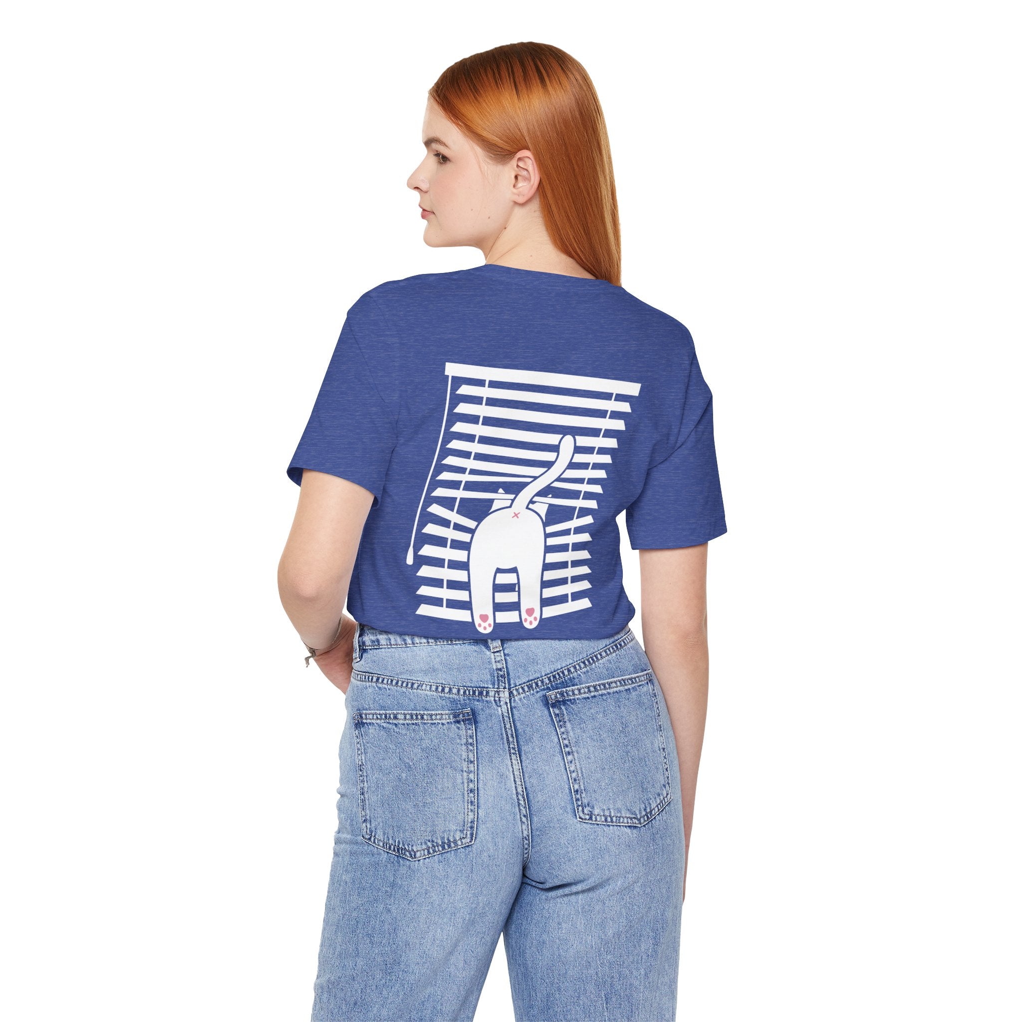 The Midnight Gaze: Cat in the Blinds Double-Sided Tee