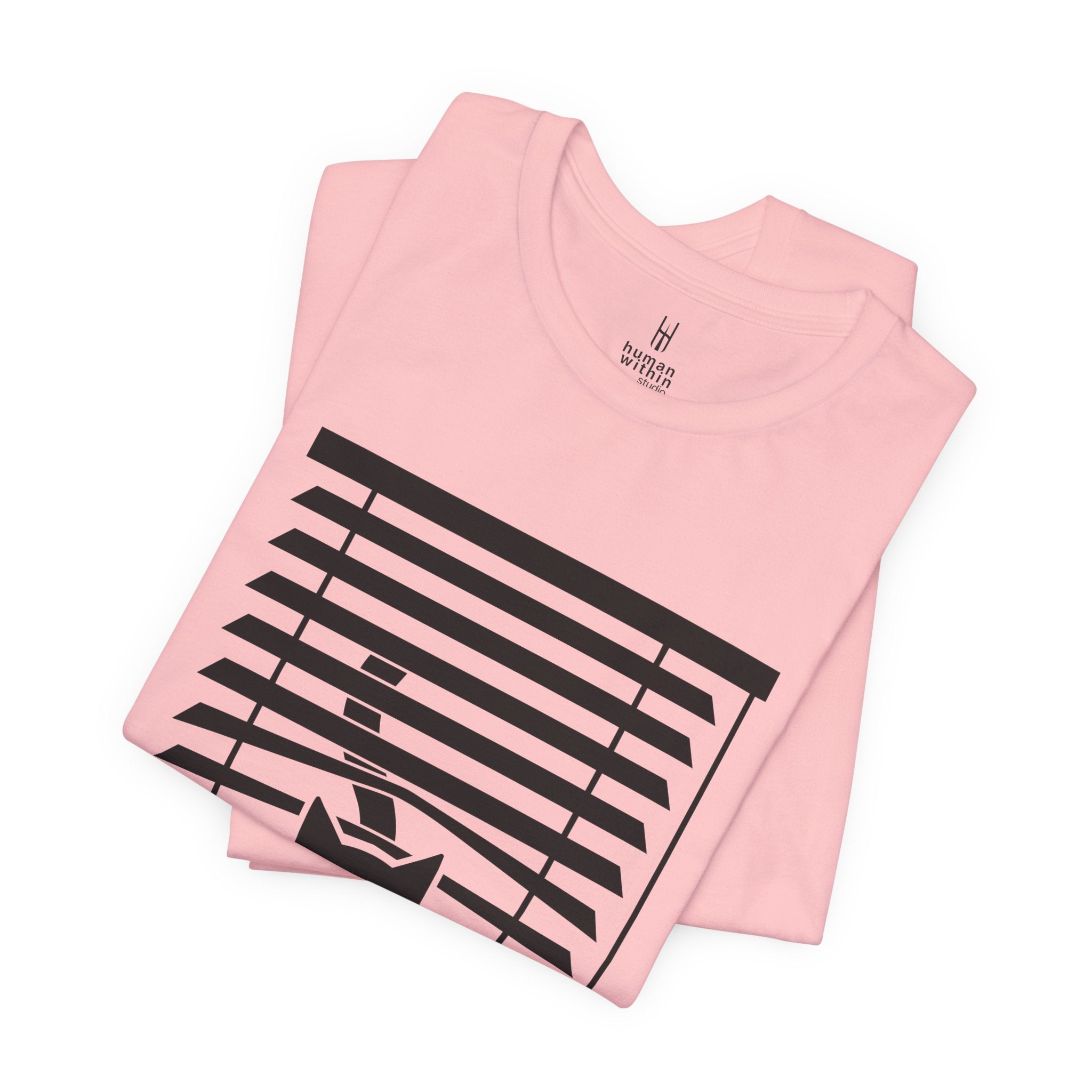 The Midnight Gaze: Black Cat in the Blinds Double-Sided Tee