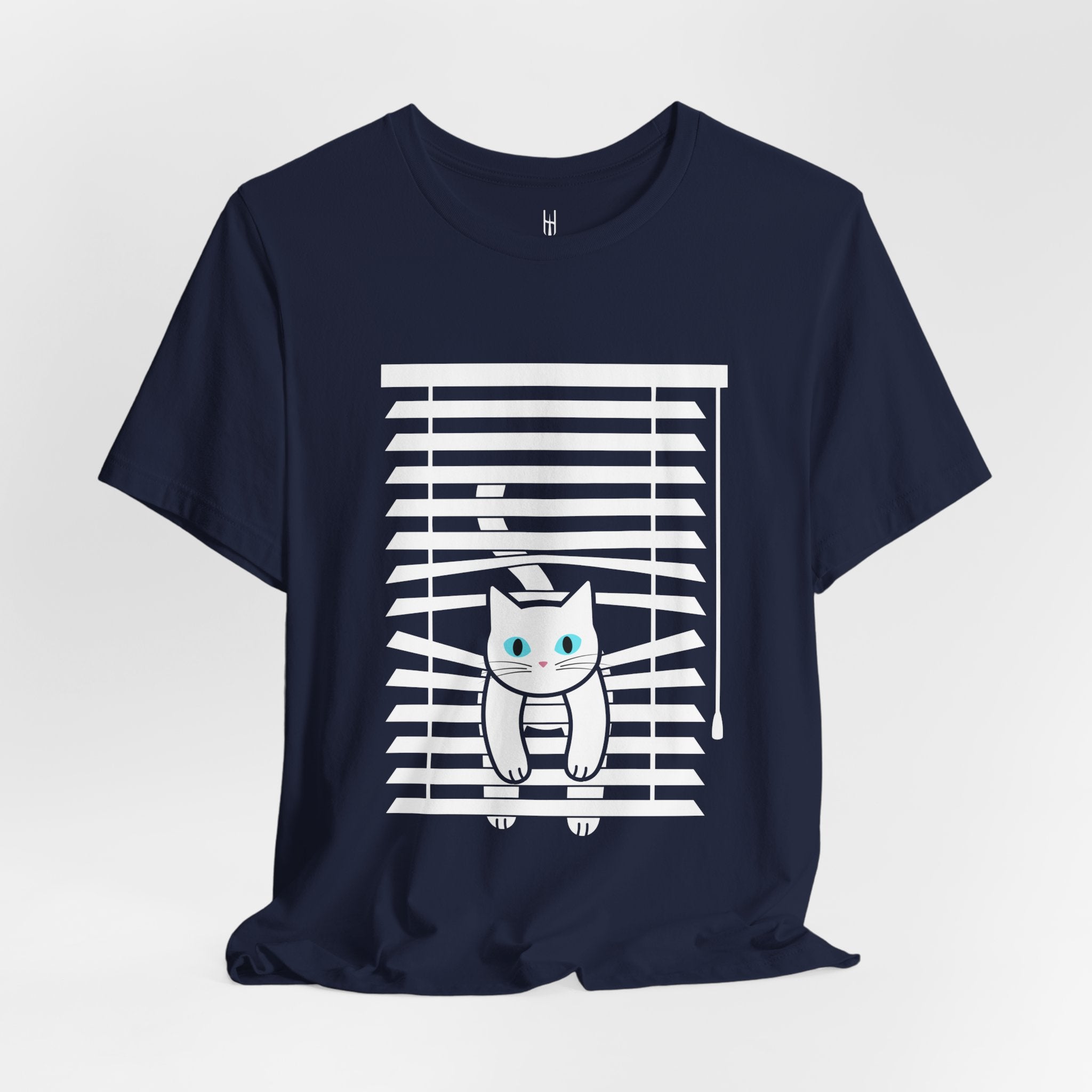 The Midnight Gaze: Cat in the Blinds Double-Sided Tee