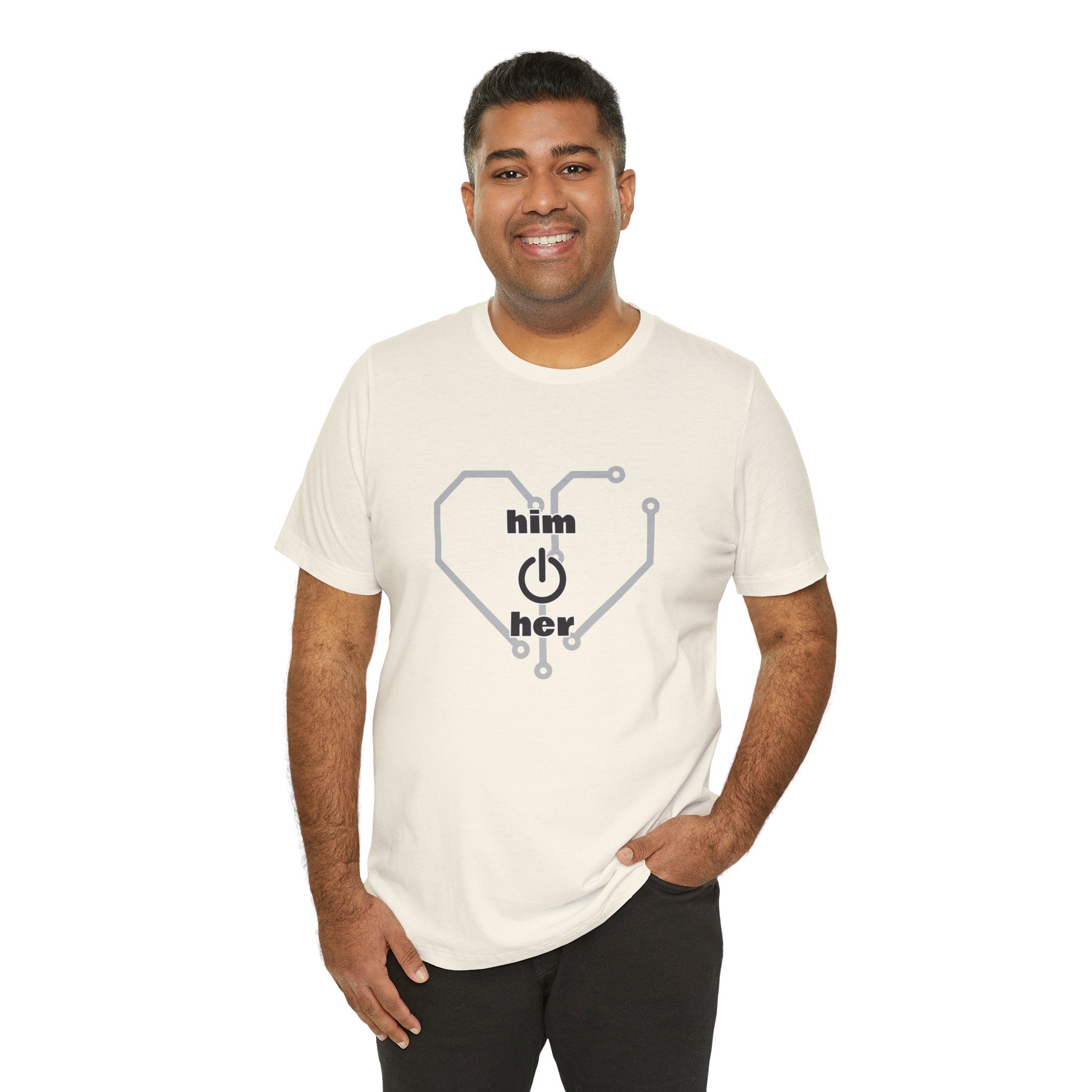 The Human Circuit: "Him & Her" Premium Couple Tee