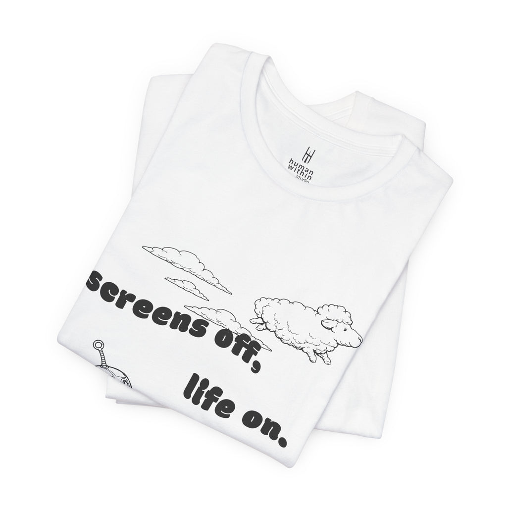 The Analog Observer: "Screens Off, Life On" Retro Tee