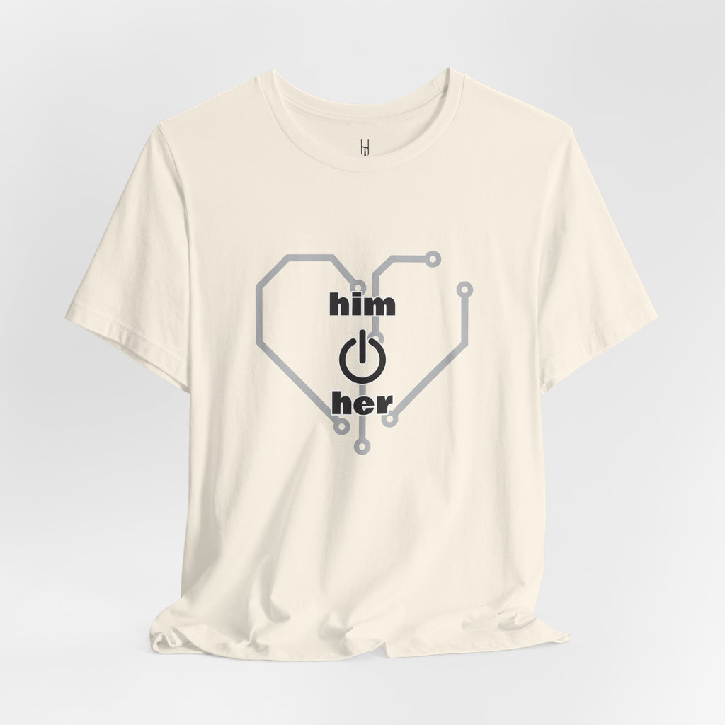 The Human Circuit: "Him & Her" Premium Couple Tee