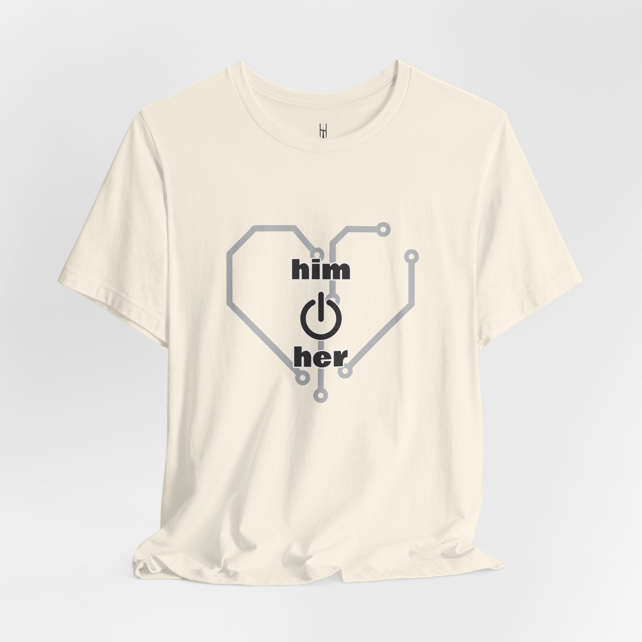 The Human Circuit: "Him & Her" Premium Couple Tee