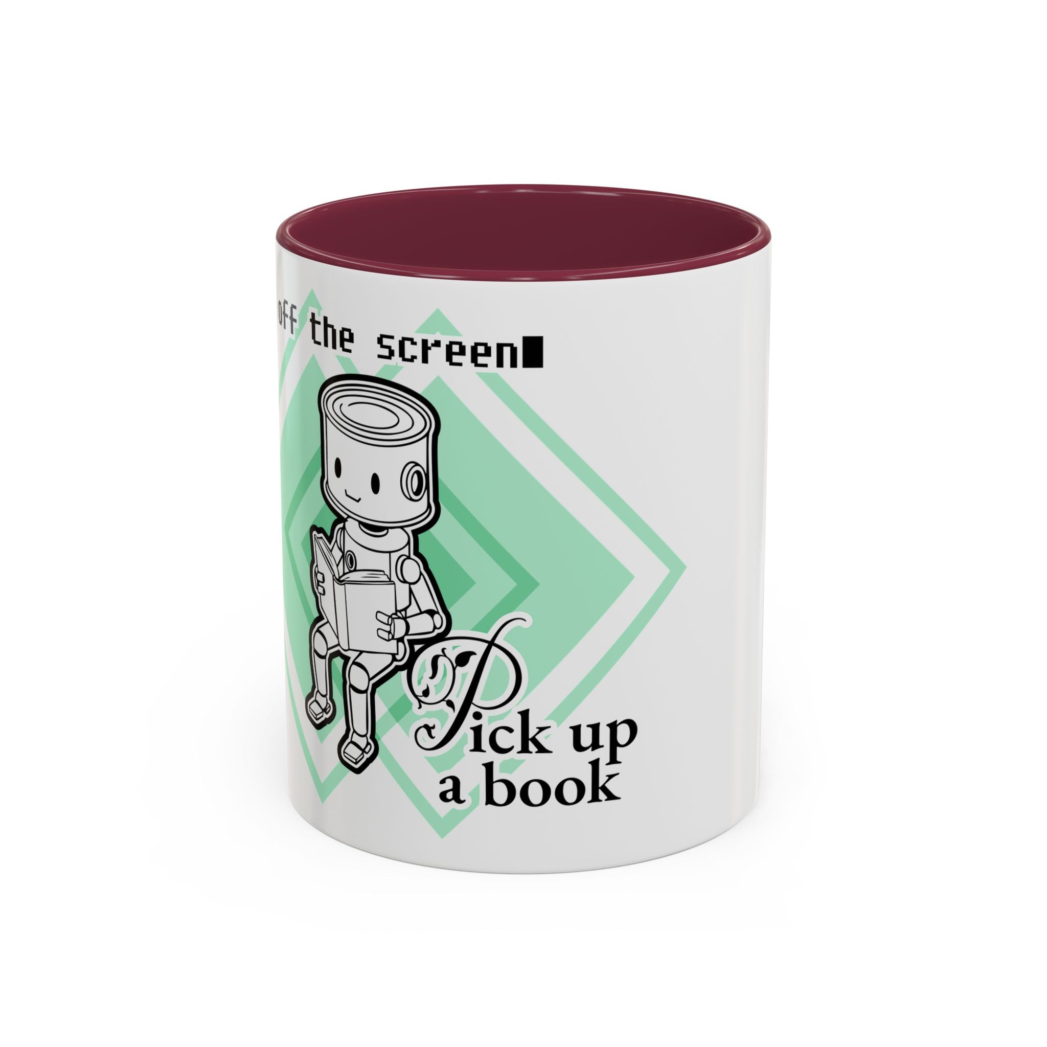 The Analog Observer: "Pick Up a Book" Accent Mug