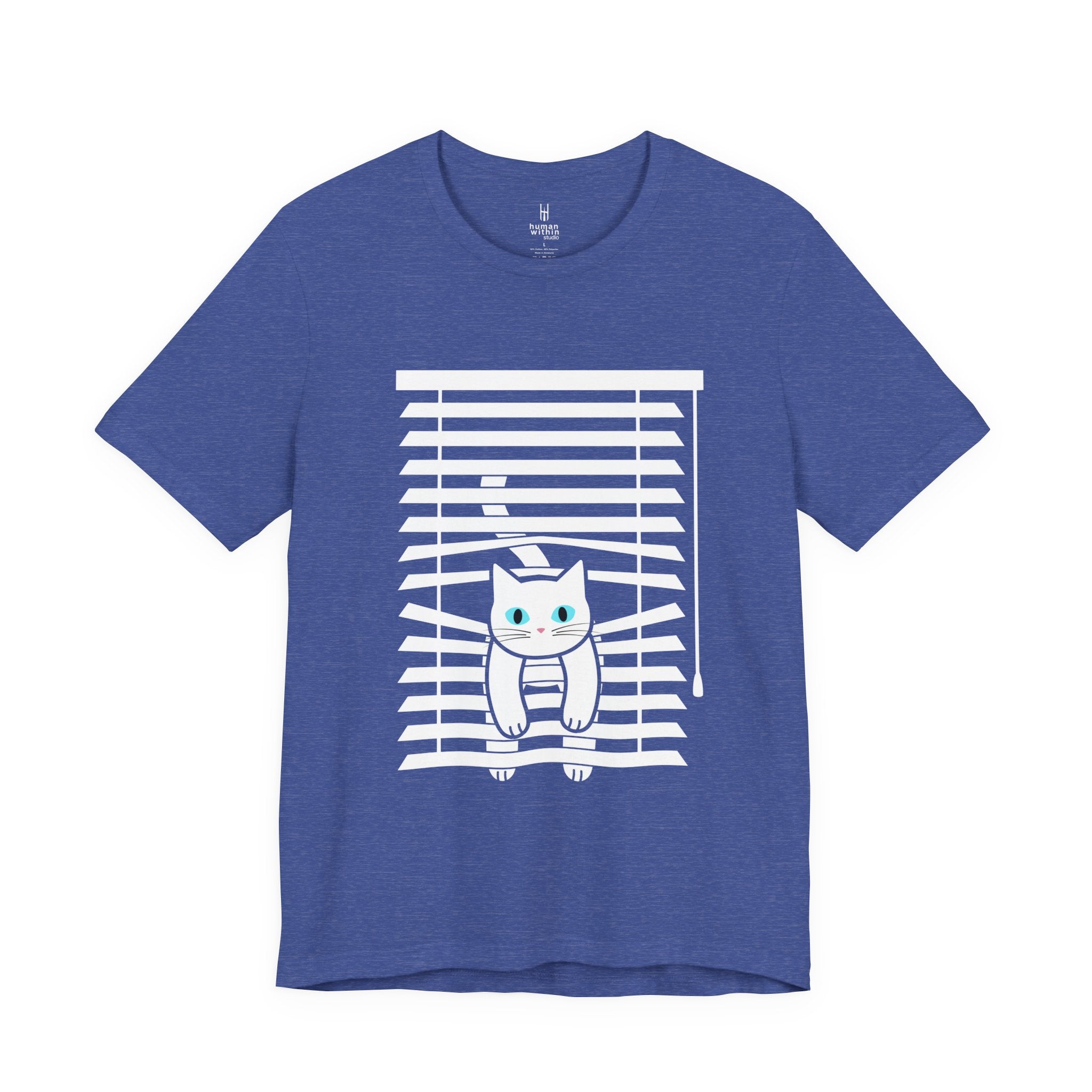 The Midnight Gaze: Cat in the Blinds Double-Sided Tee