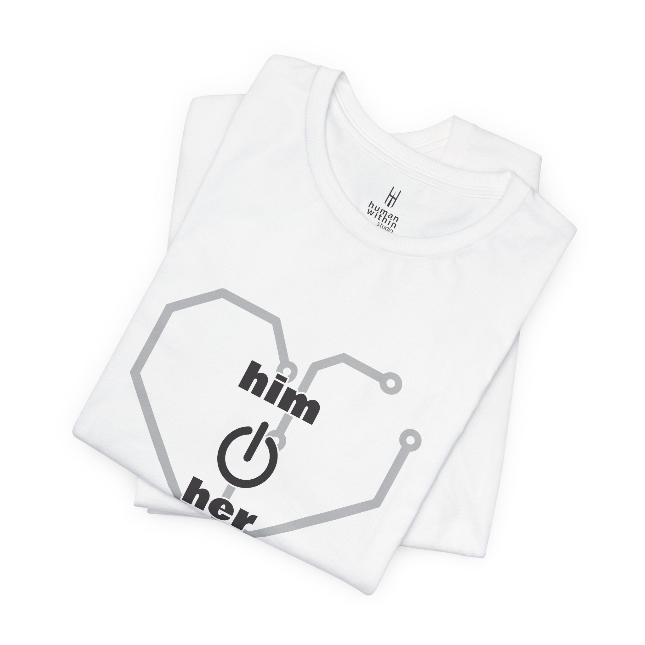 The Human Circuit: "Him & Her" Premium Couple Tee