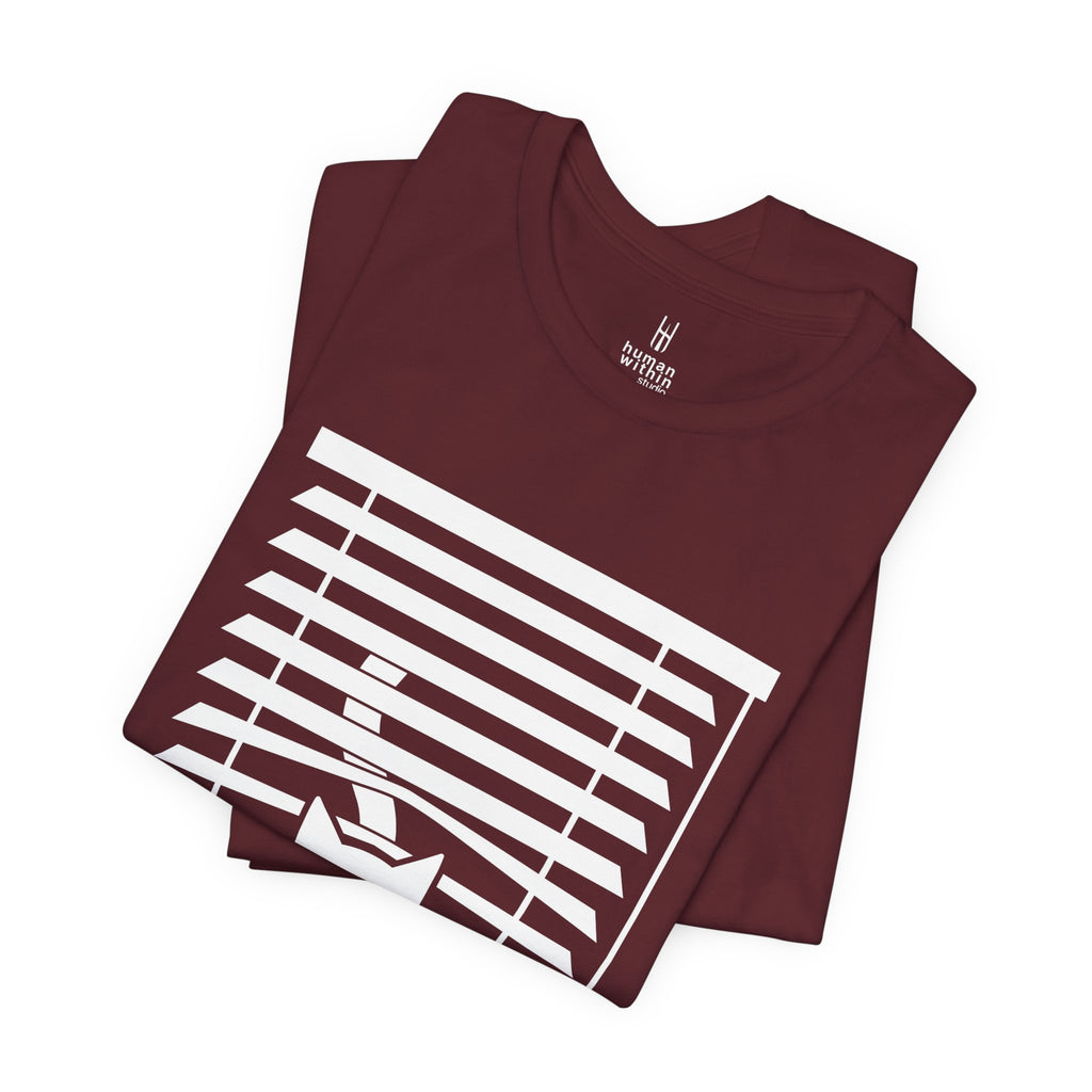 The Midnight Gaze: Cat in the Blinds Double-Sided Tee