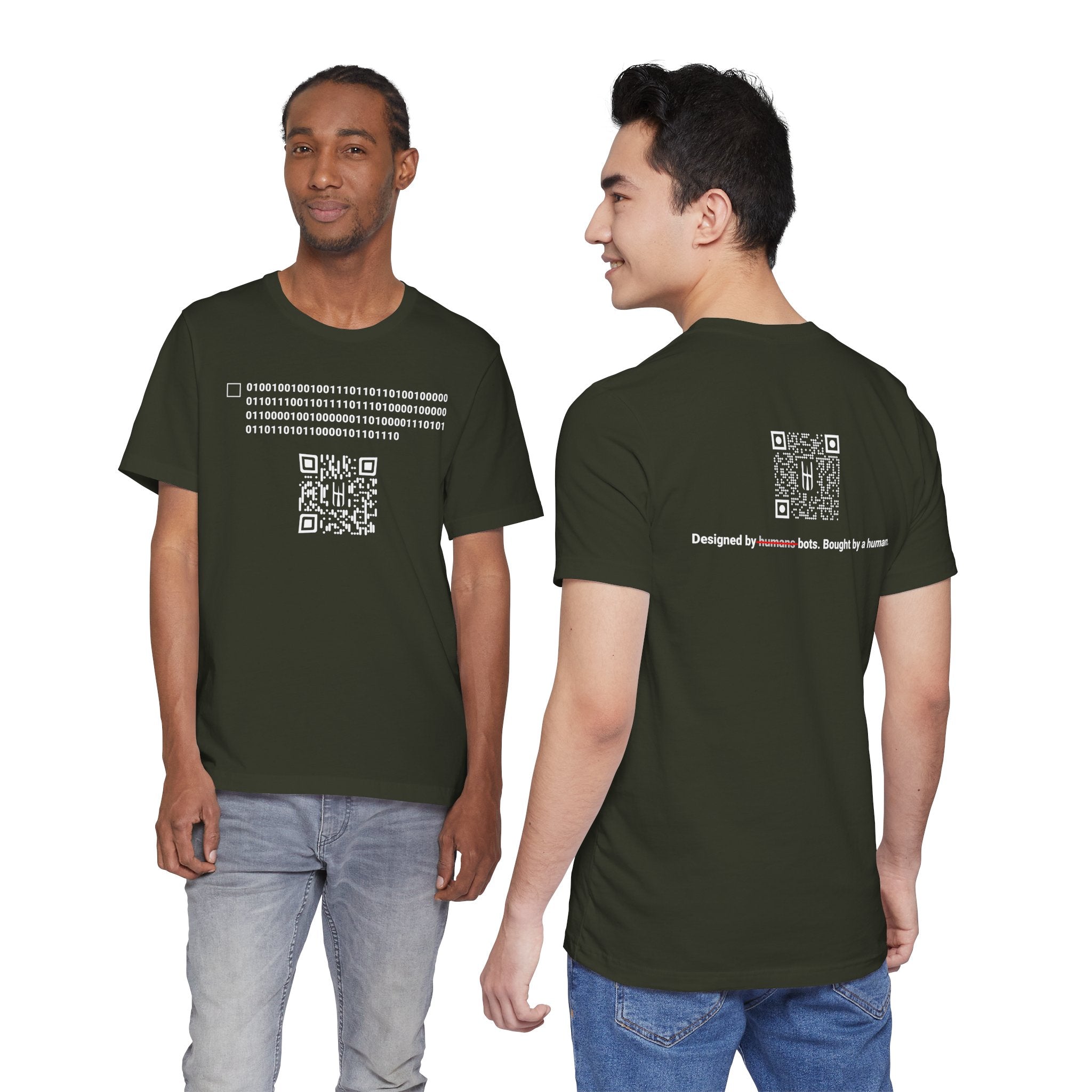 The Binary Code Tee: "I Am Not Human"